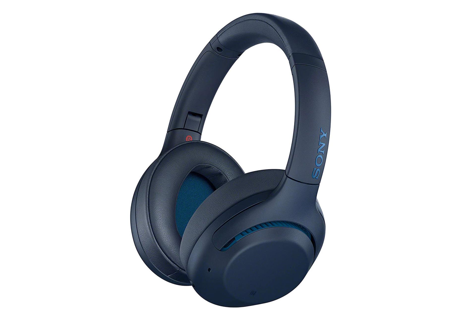 هدفون سونی Sony WH-XB900N آبی نمای جانبی