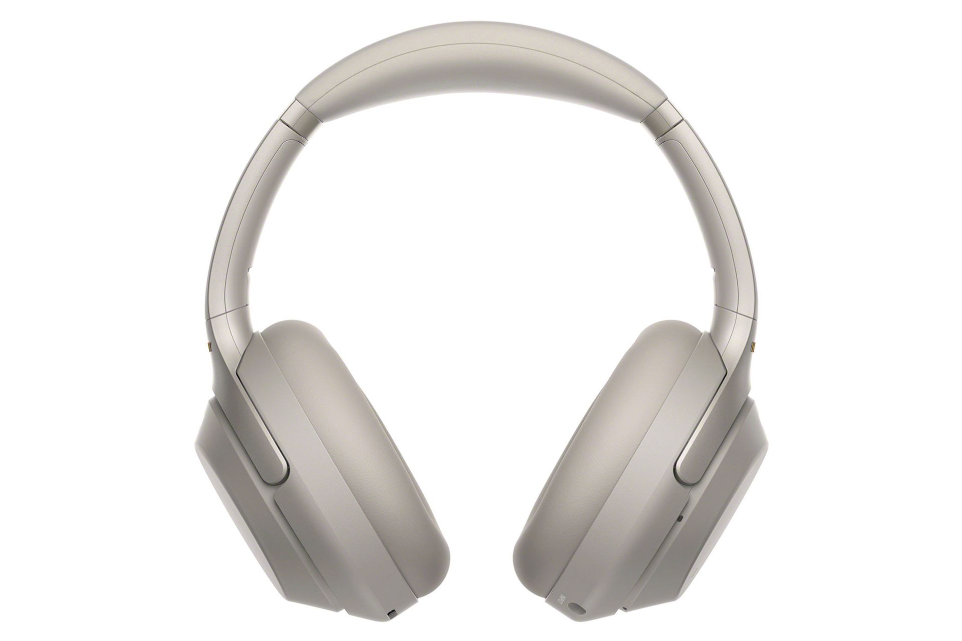 نمای جلو هدفون سونی Sony WH-1000XM3 با رنگ بژ
