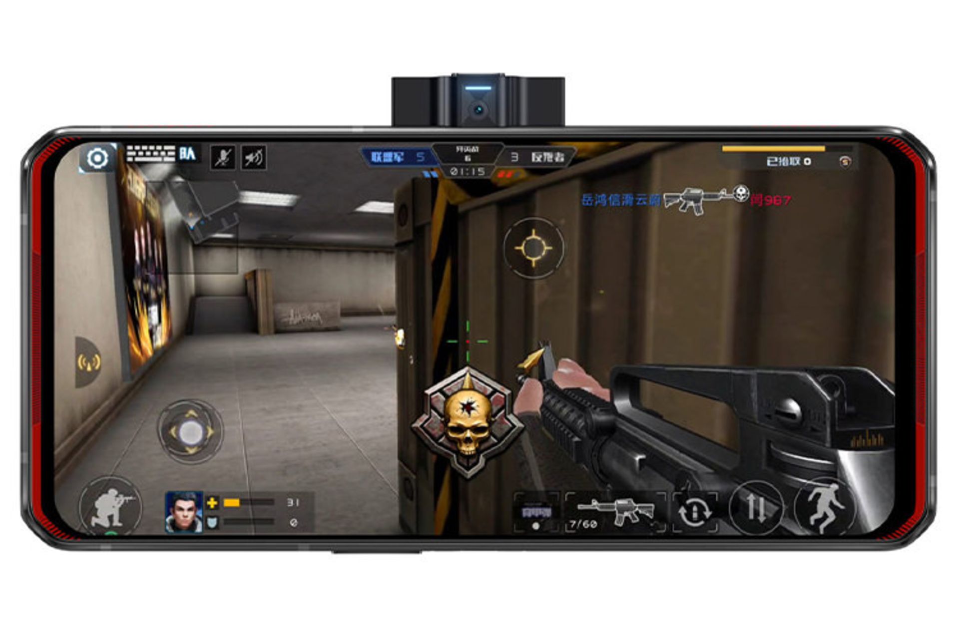 گوشی Lenovo Legion Duel نمای جلو  / لیجن دوئل لنوو