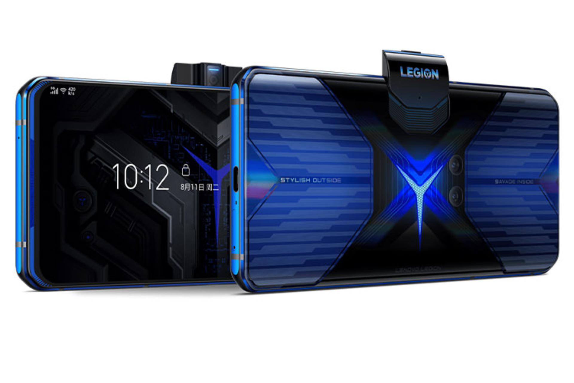 گوشی Lenovo Legion Duel نمای جلو و پشت / لیجن دوئل لنوو