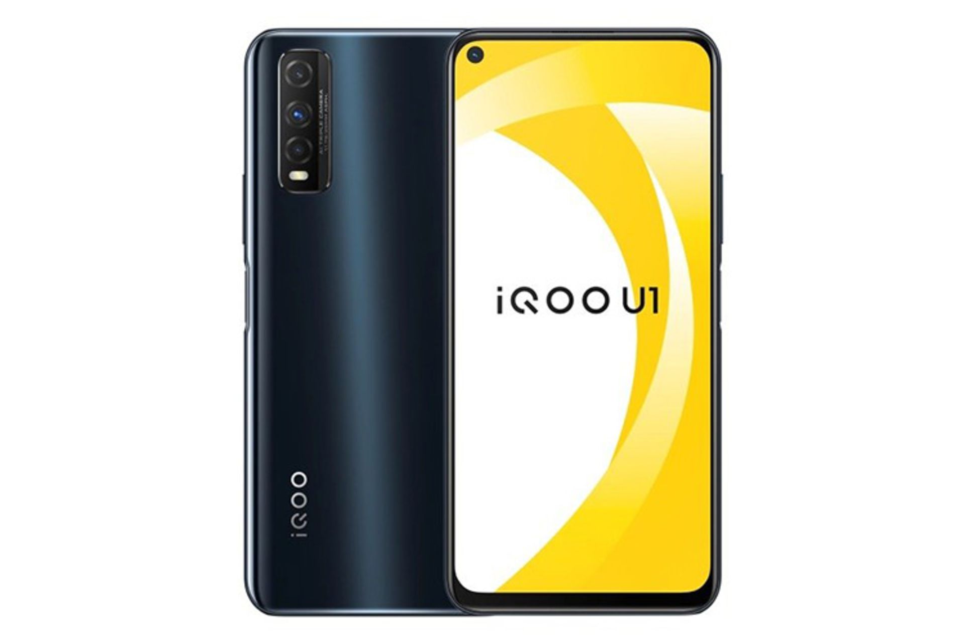 گوشی vivo iQOO U1 نمای پشت دوربین ها  - دوربین جلو -  مشکی / iQOO یو وان ایکس ویوو