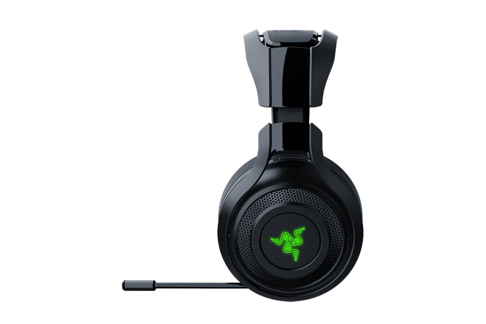 نمای کناری هدفون گیمینگ ریزر Mano War مشکی