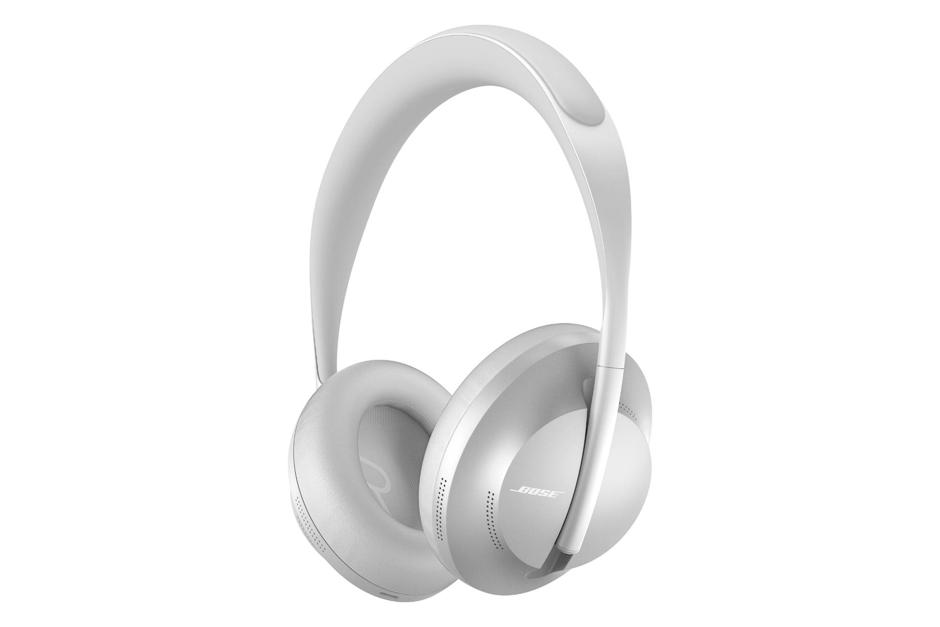 نمای کنار هدفون بوز Noise Cancelling 700 نقره‌ای