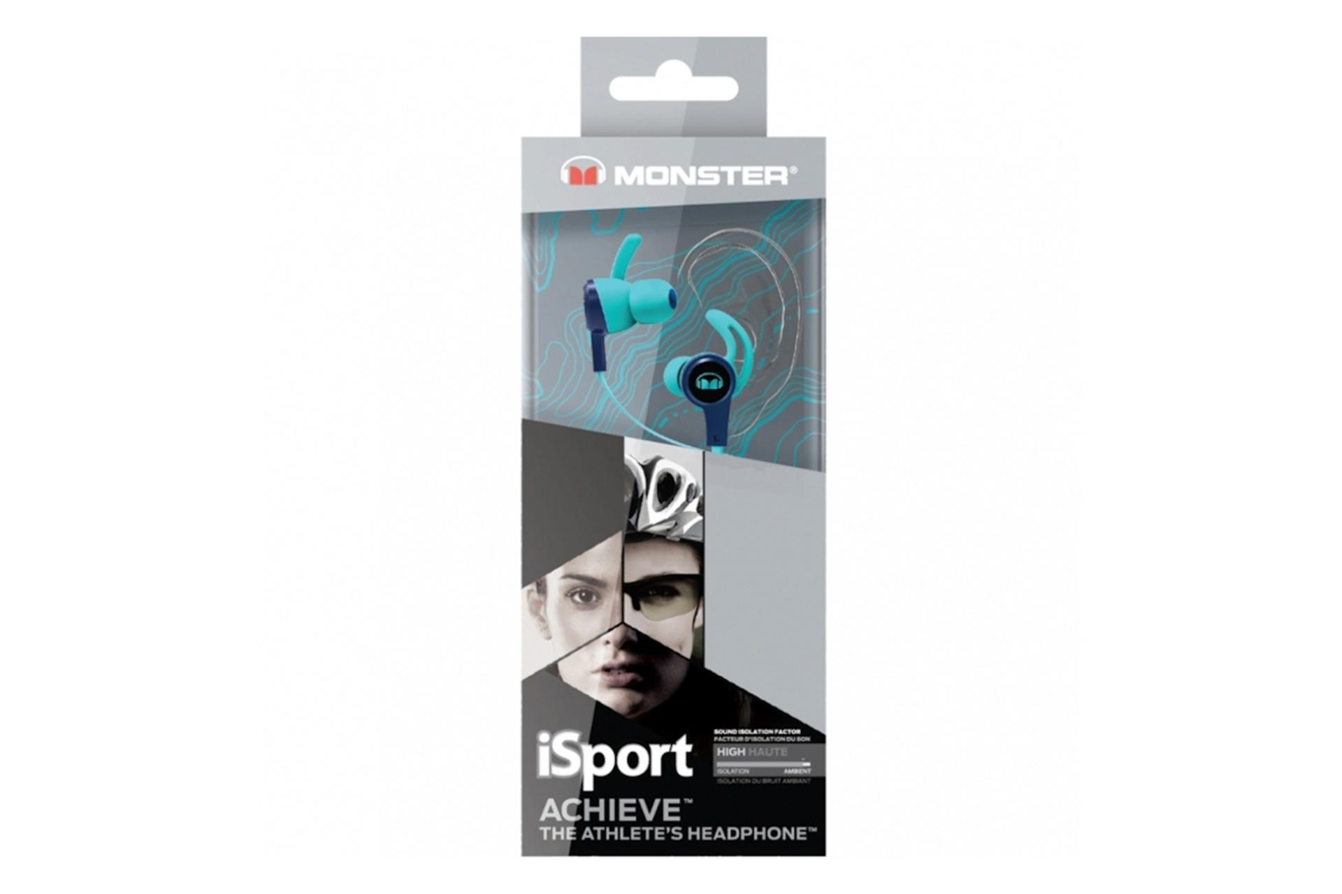 جعبه هدفون بی سیم مانستر Monster iSport Achieve آبی