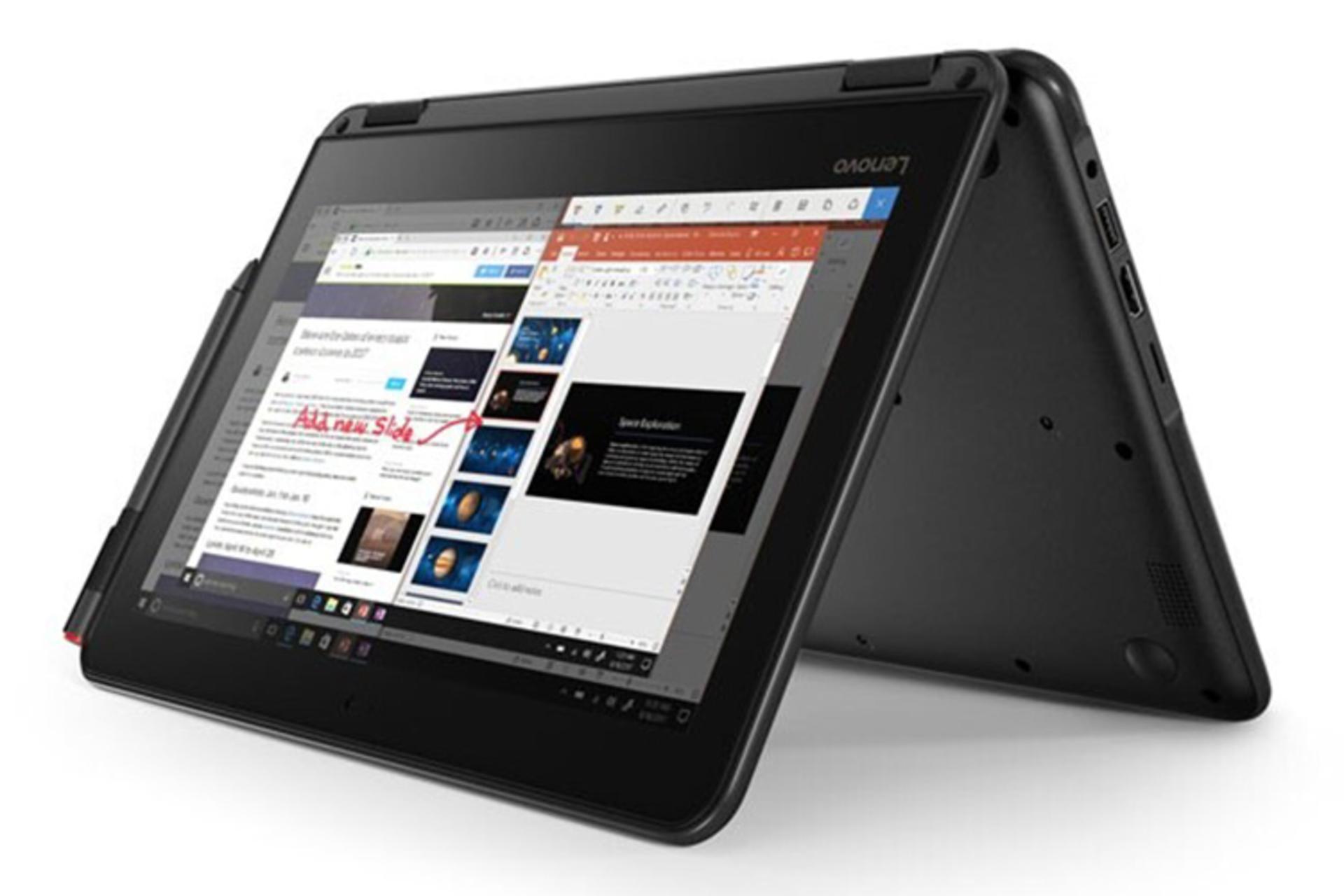 لپ تاپ لنوو 300e رنگ مشکی