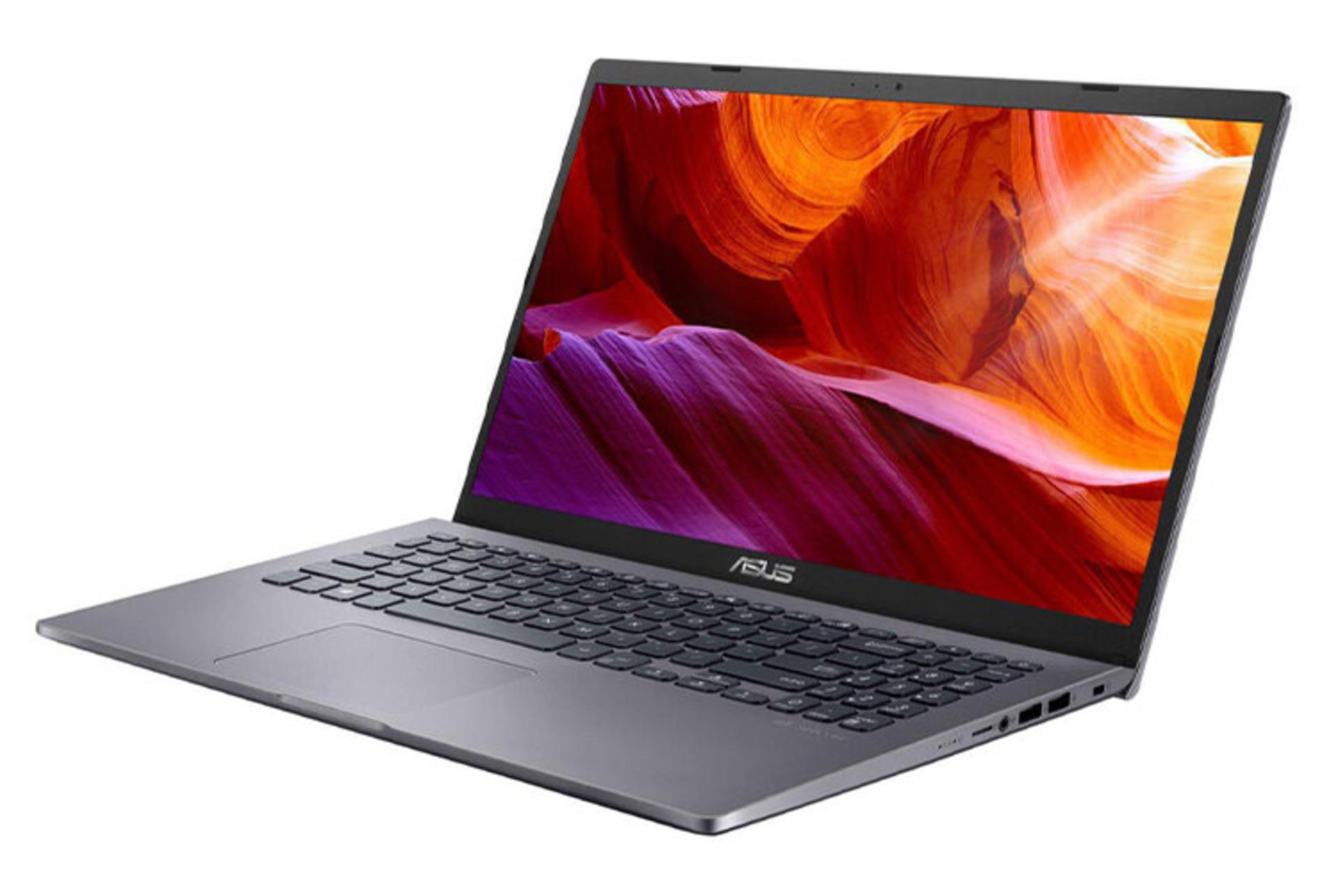 لپ‌تاپ ویووبوک 15 M509DJ ایسوس  نمای بغل صفحه کلید پورت ها و صفحه نمایش / Asus VivoBook 15 M509DJ