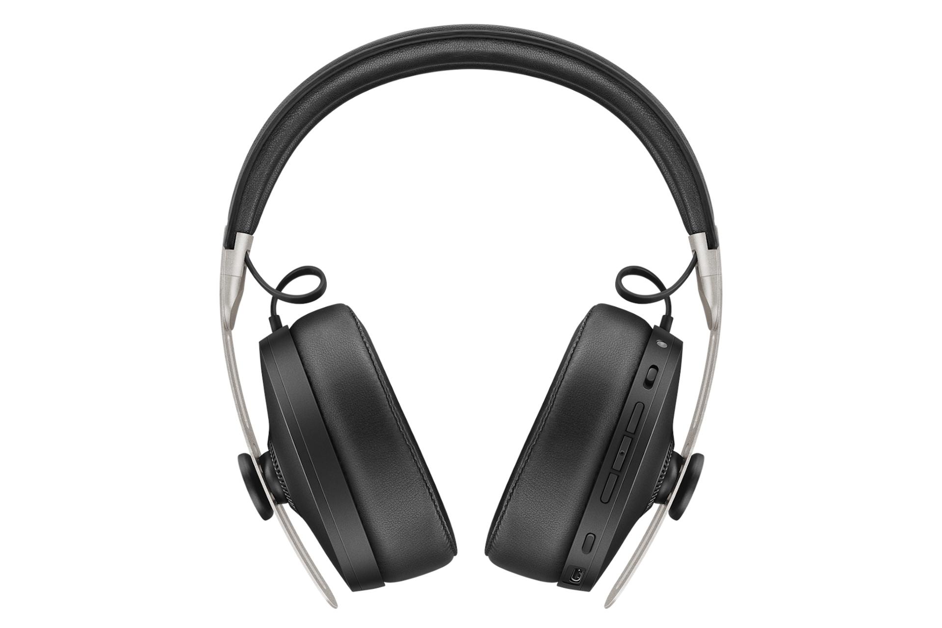 نمای روبرو هدفون بی سیم سنهایزر Sennheiser Momentum 3 Wireless مشکی