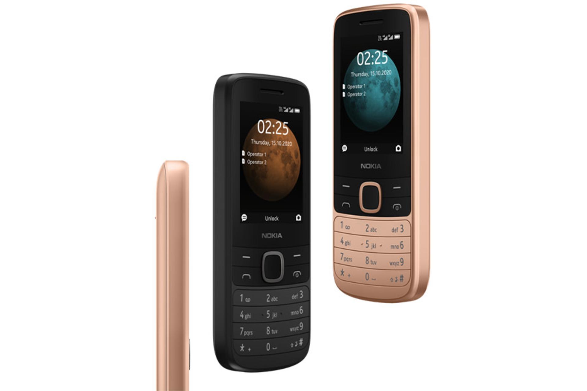 گوشی Nokia 215 4G نمای بغل و جلو -  هو اسکرین / نوکیا 215 