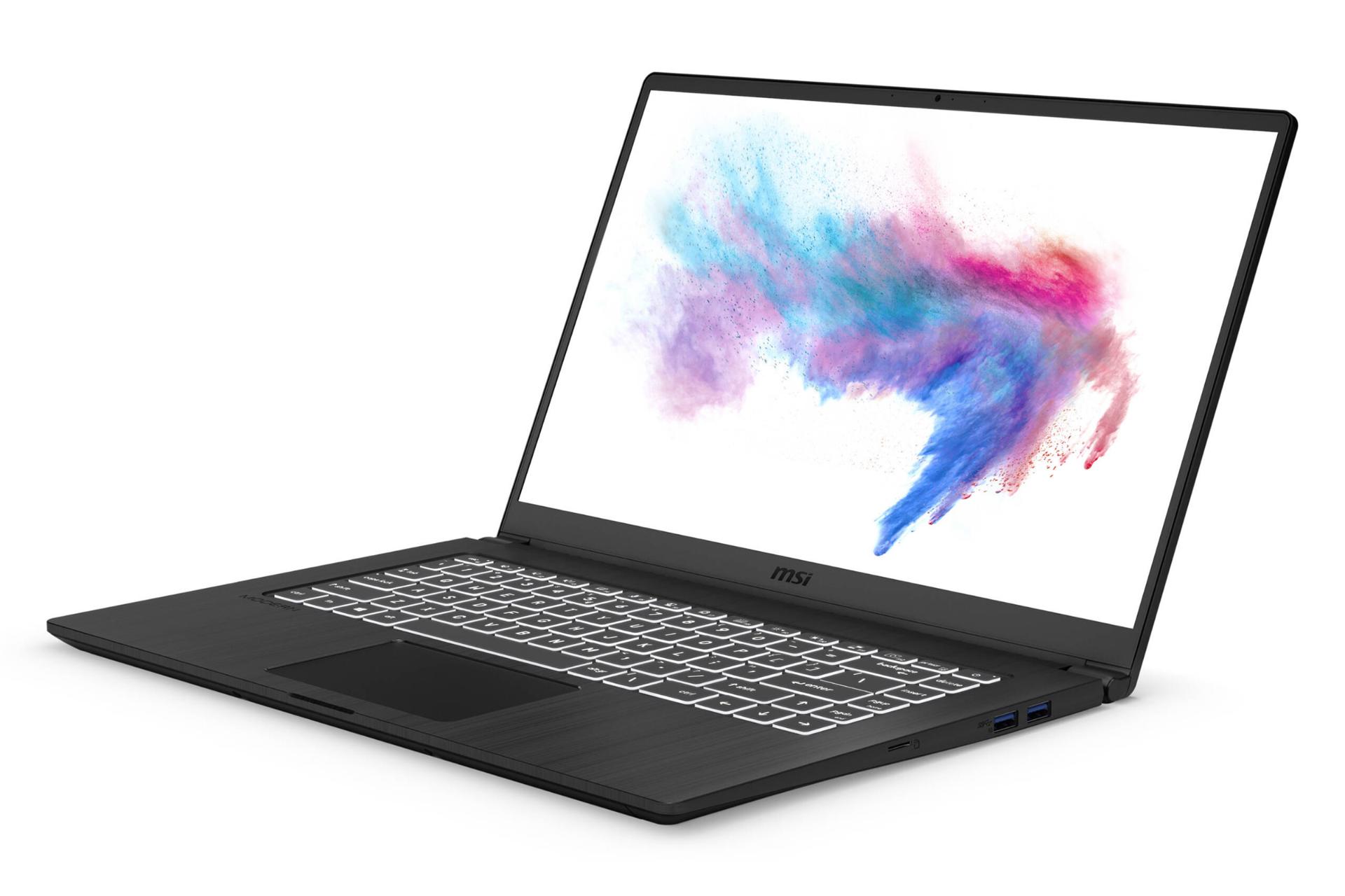 نمای نیمرخ راست لپ تاپ ام اس آی مدرن 15 A10RAS