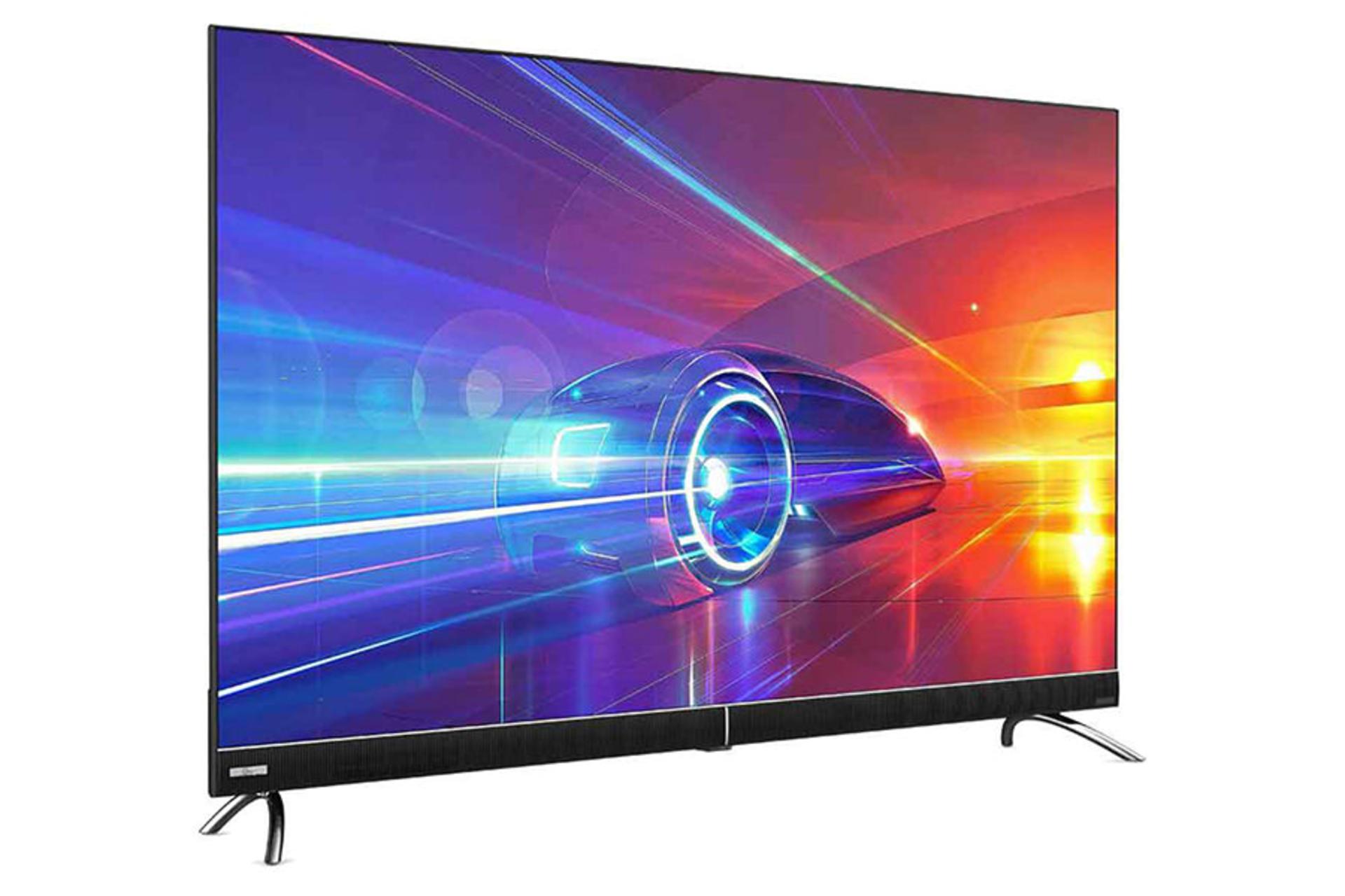 تلویزیون جی پلاس KU722S مدل 55 اینچ نمای نیمرخ