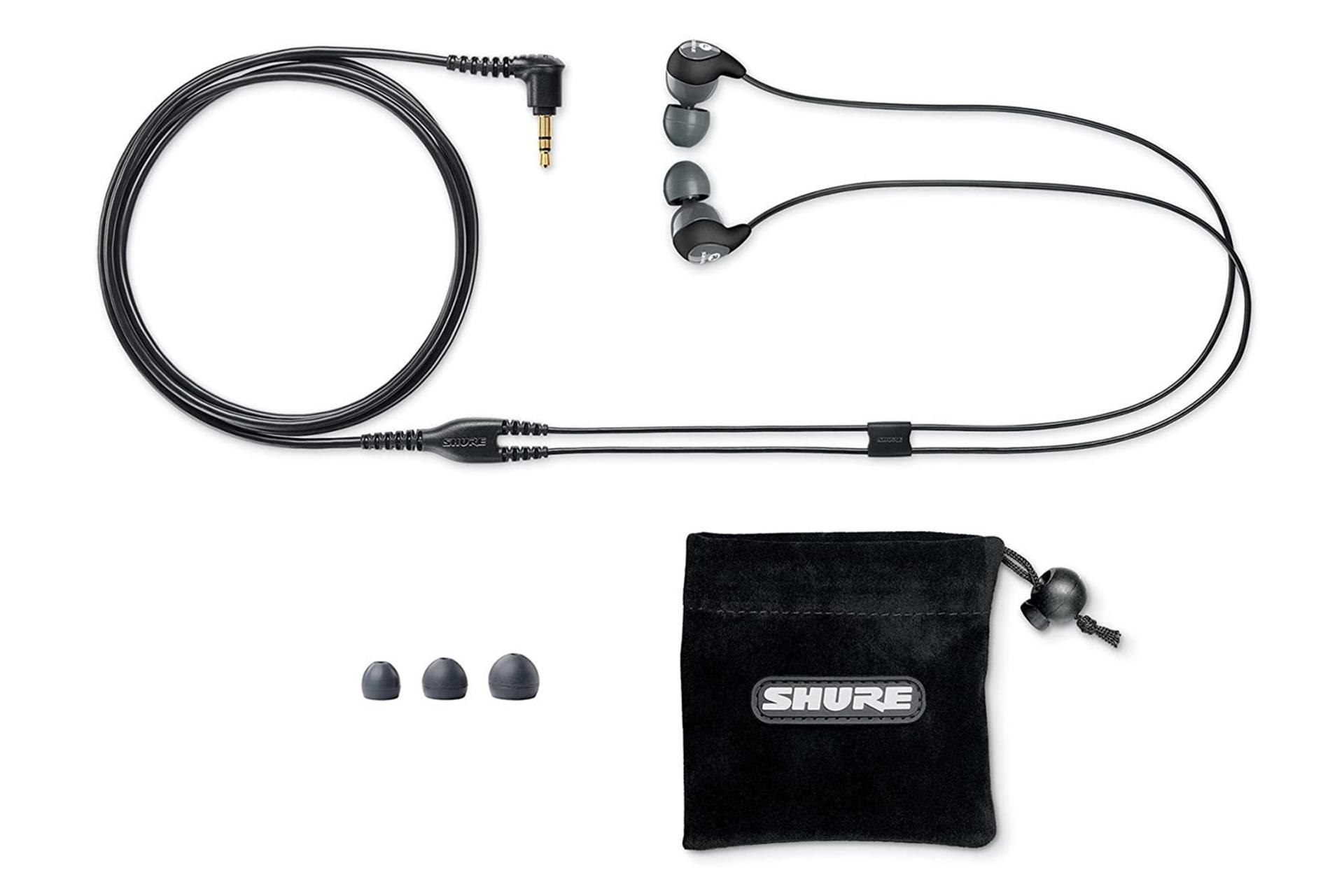 هدفون سونی Shure SE112-GR با کیف و ایرباد