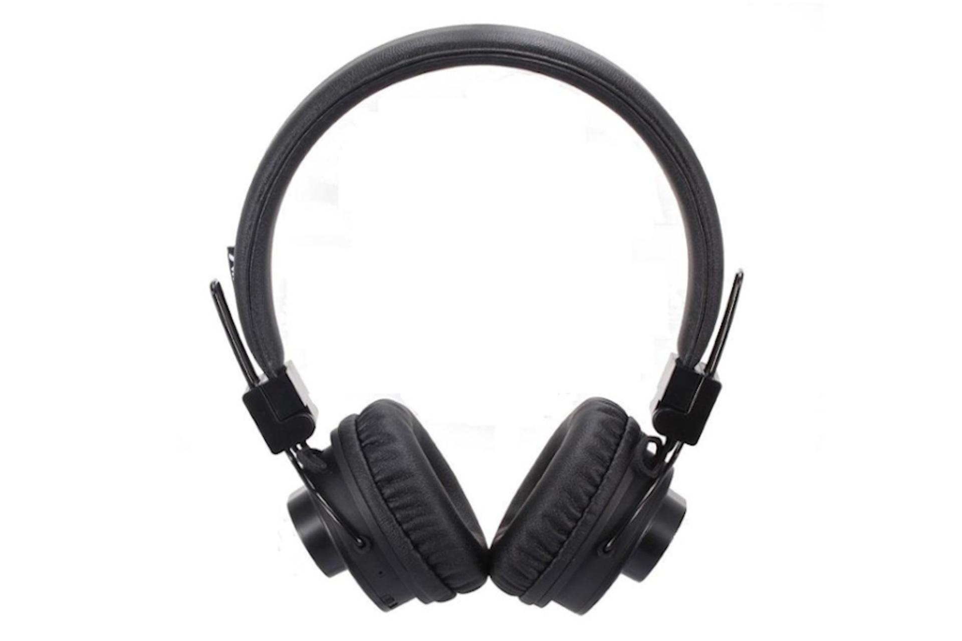 نمای روبرو هدفون بی سیم نیا NIA X5SP مشکی