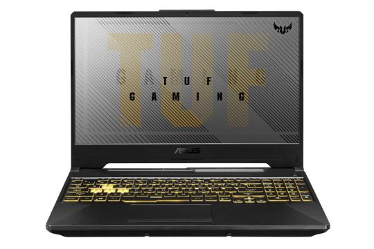 لپ‌تاپ TUF گیمینگ A15 FX506IV ایسوس  نمای جلو - صفحه کلید و صفحه نمایش / Asus TUF Gaming A15 FX506