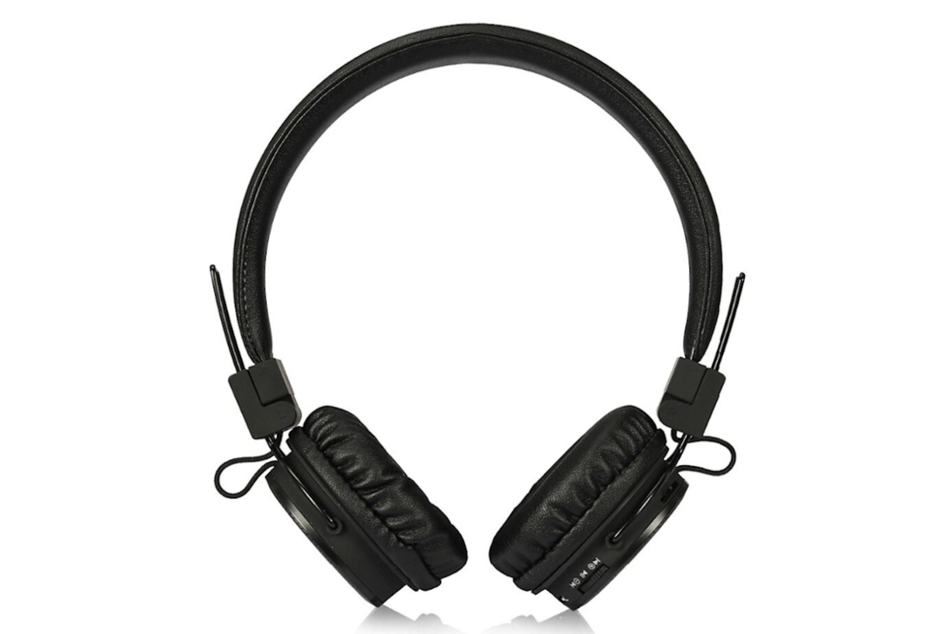 نمای روبرو هدفون بی سیم نیا NIA XP1 مشکی