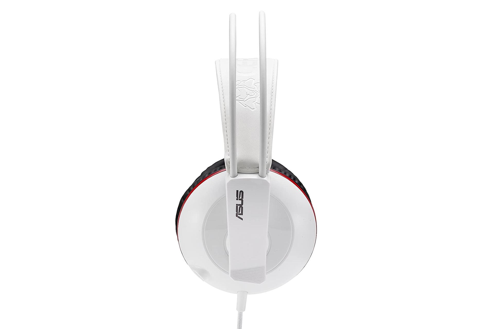 نمای کناری هدست گیمینگ ایسوس Asus Cerberus سفید