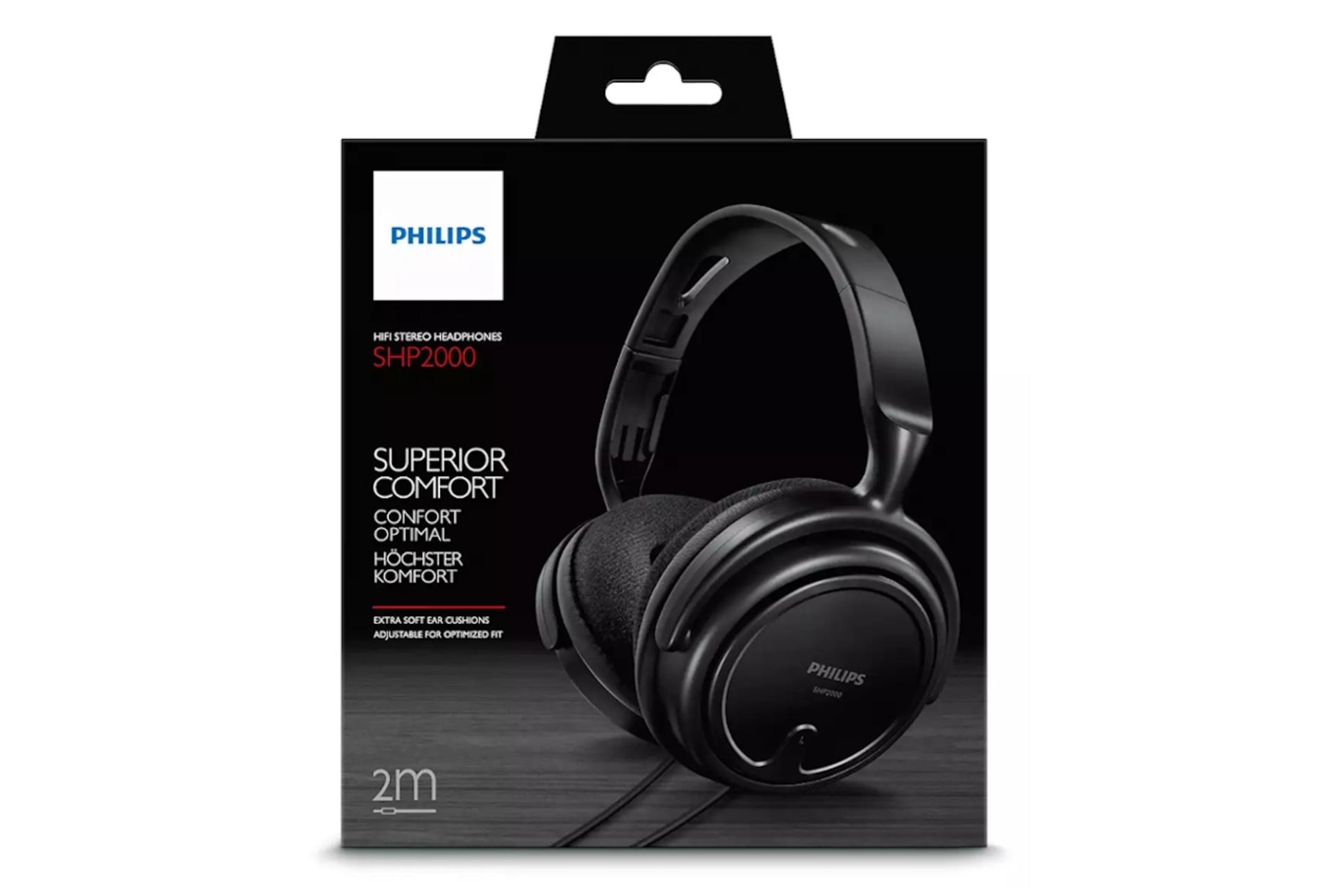 جعبه هدفون فیلیپس Philips SHP2000 مشکی
