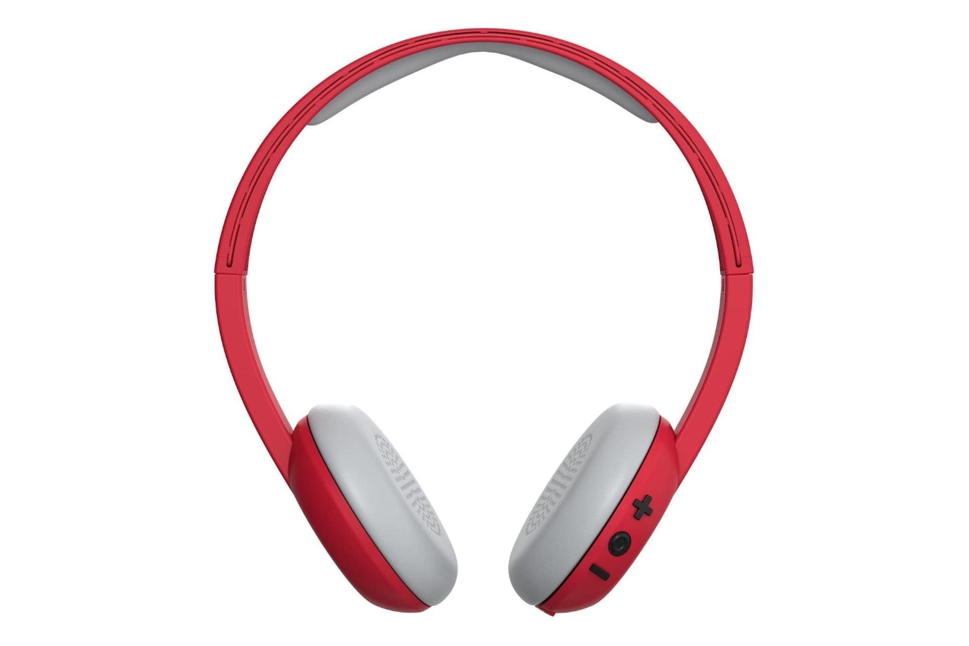 نمای روبرو هدفون بی سیم اسکال کندی Skullcandy Uproar Wireless قرمز