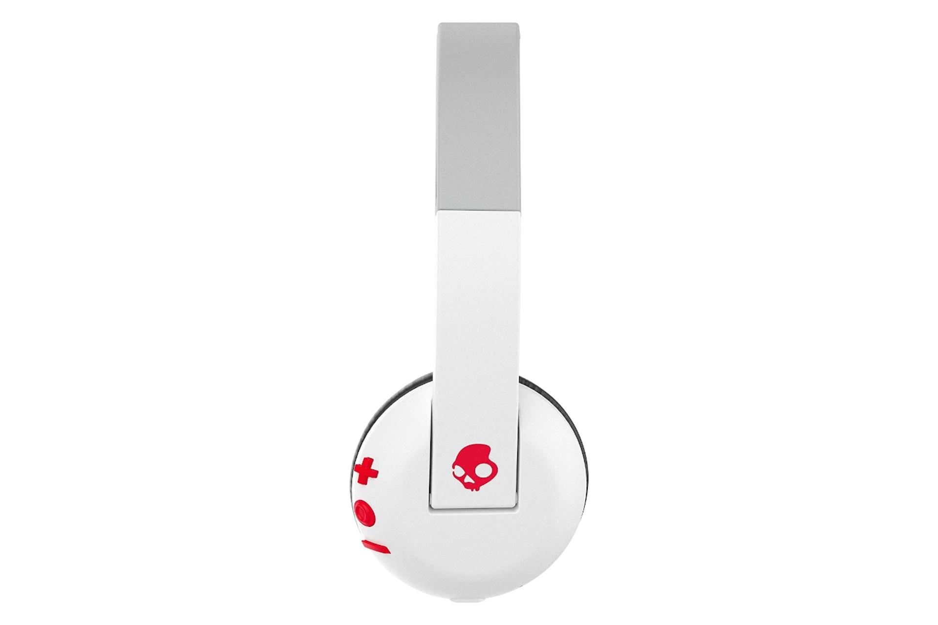 نمای کناری هدفون بی سیم اسکال کندی Skullcandy Uproar Wireless سفید