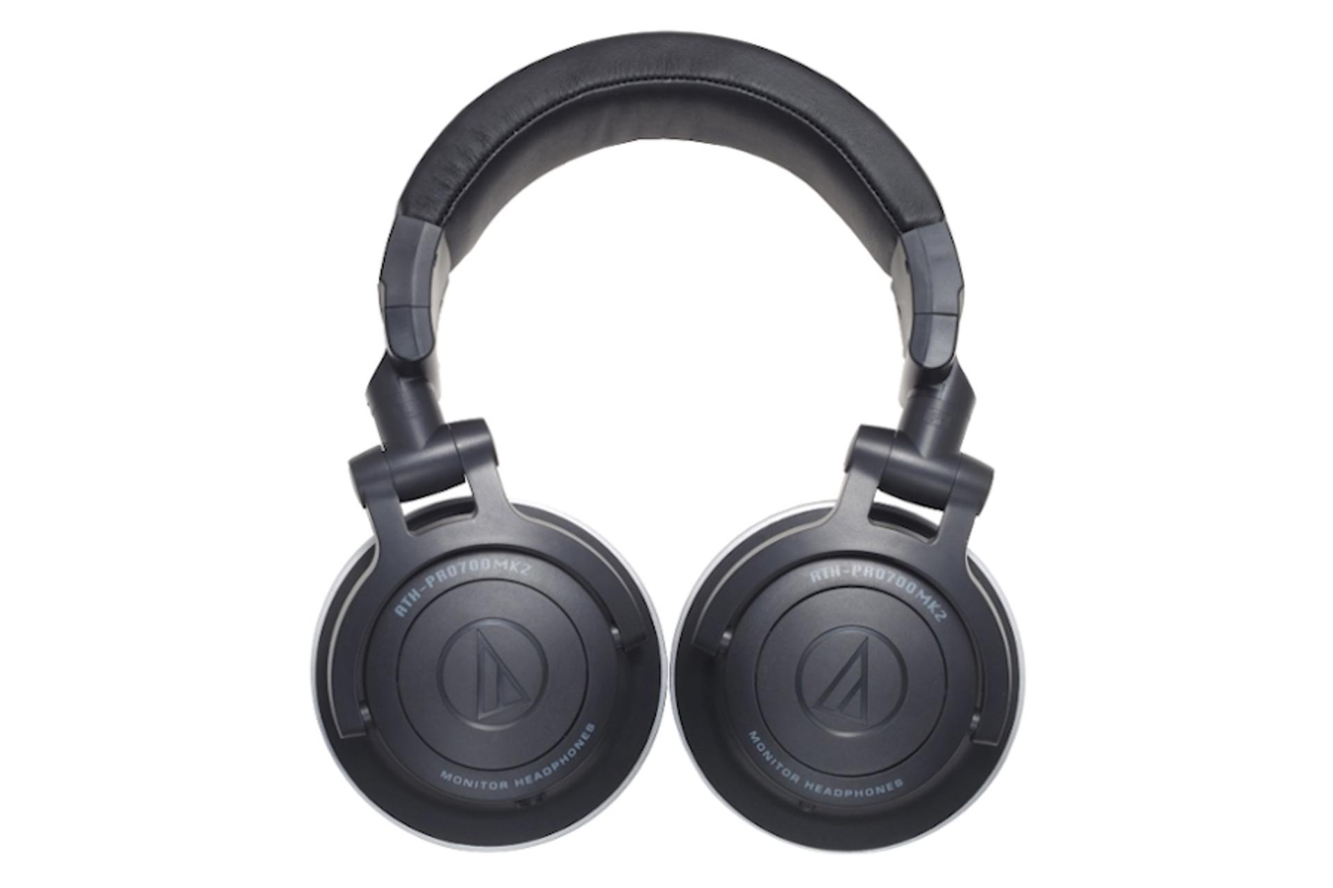 نمای روبرو هدفون آدیو تکنیکا Audio-Technica ATH-PRO700MK2 مشکی