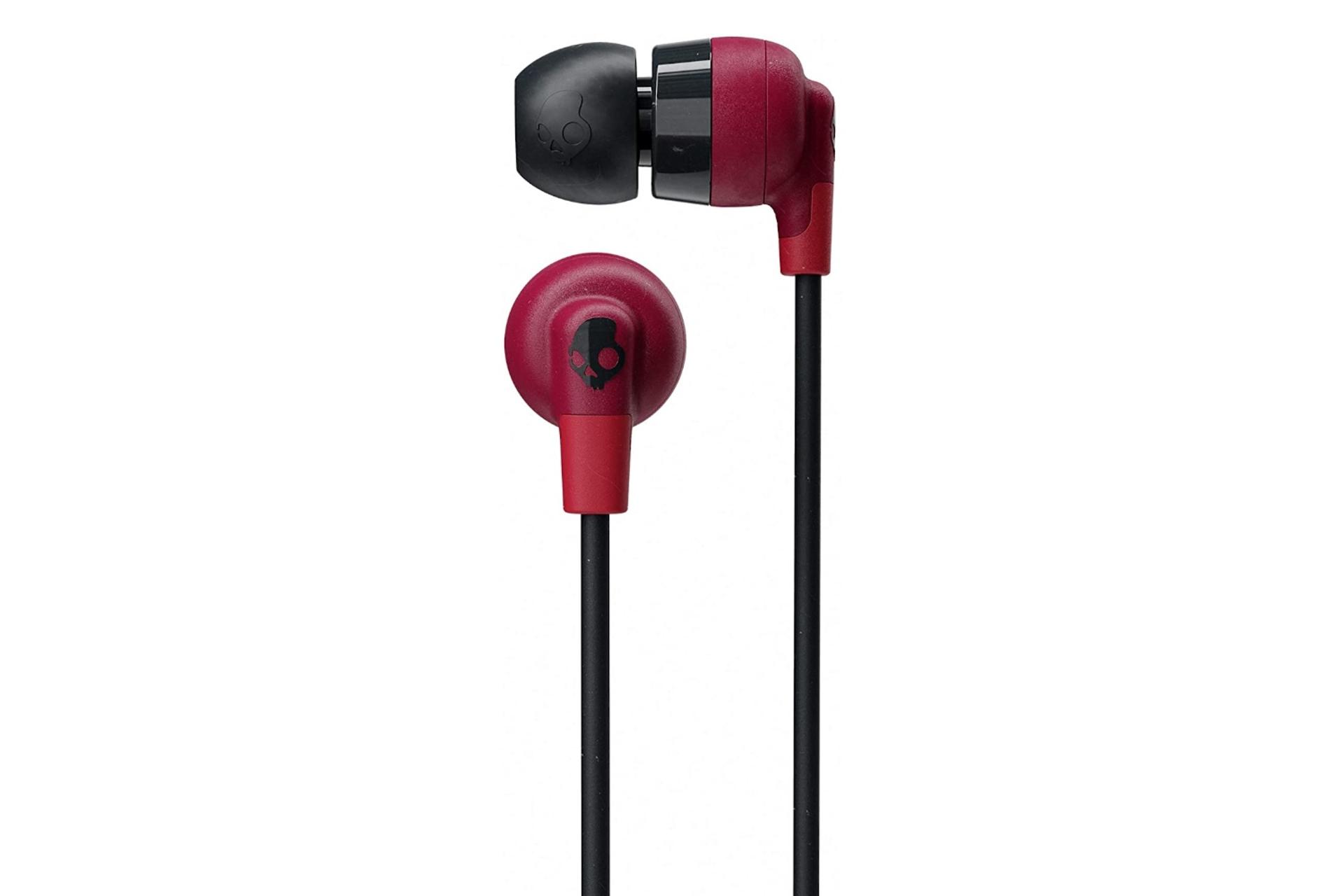 نمای روبرو هدفون بی سیم اسکال کندی Skullcandy Ink'd Plus Wireless قرمز