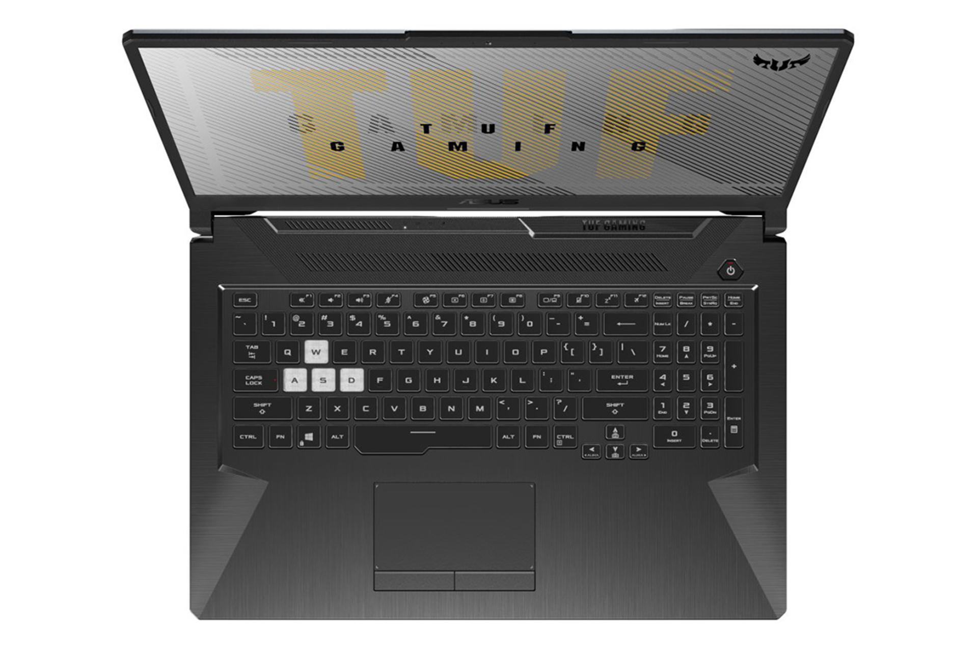 لپ تاپ ایسوس TUF Gaming FX706IU از نمای بالا