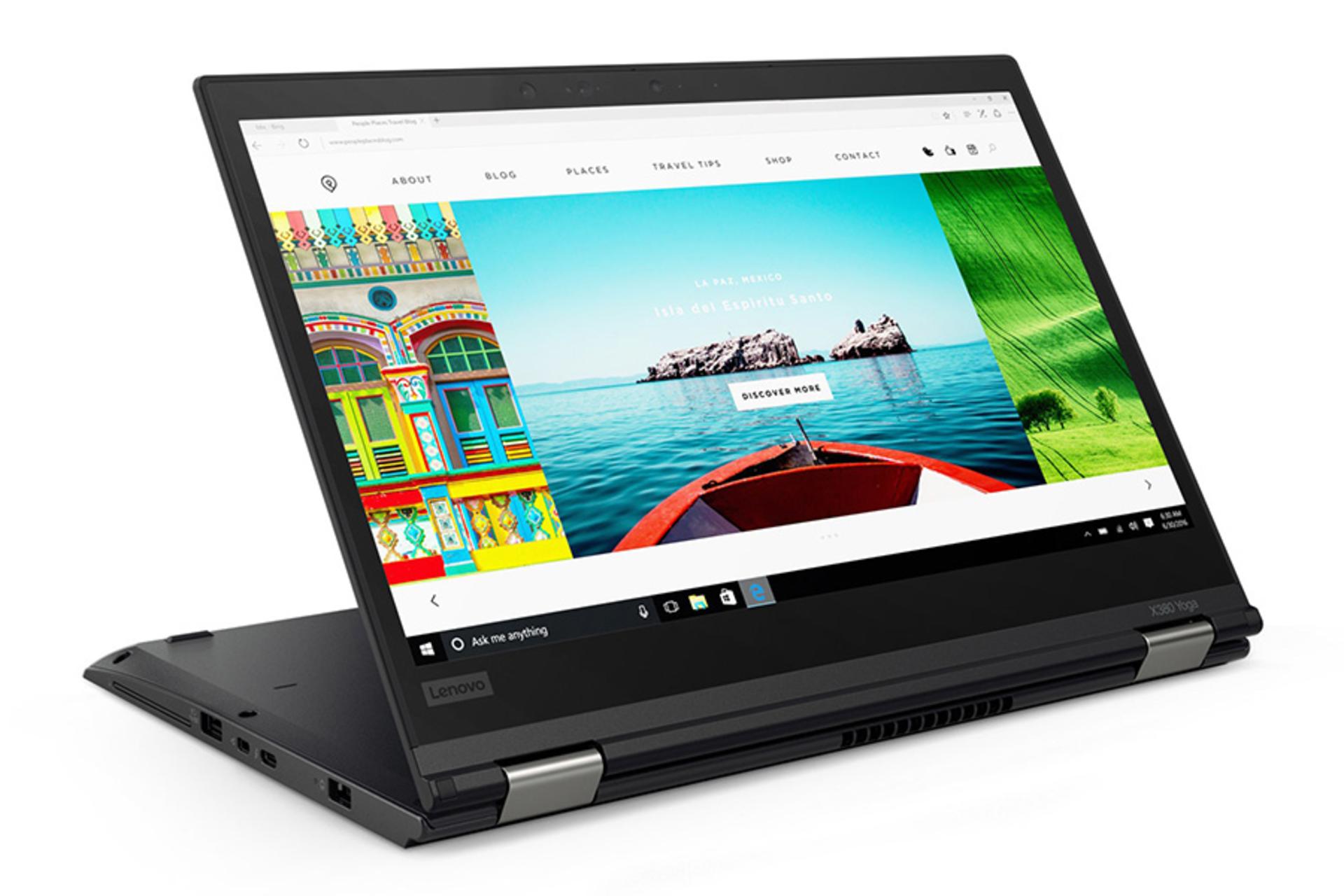 لپ تاپ لنوو تینک پد ایکس 380 یوگا در حالت برگشته