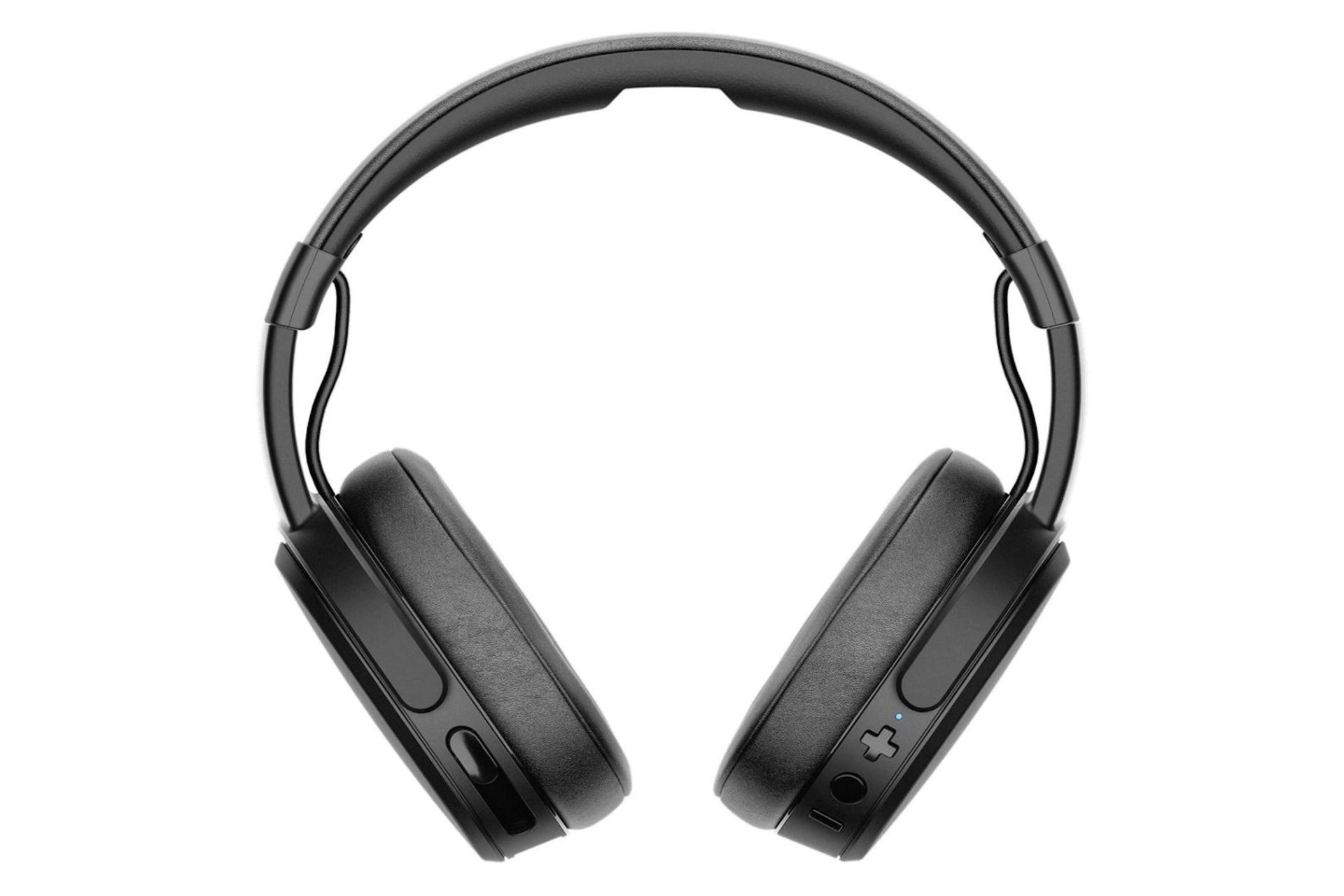 نمای روبرو هدفون بی سیم اسکال کندی Skullcandy Crusher Wireless مشکی