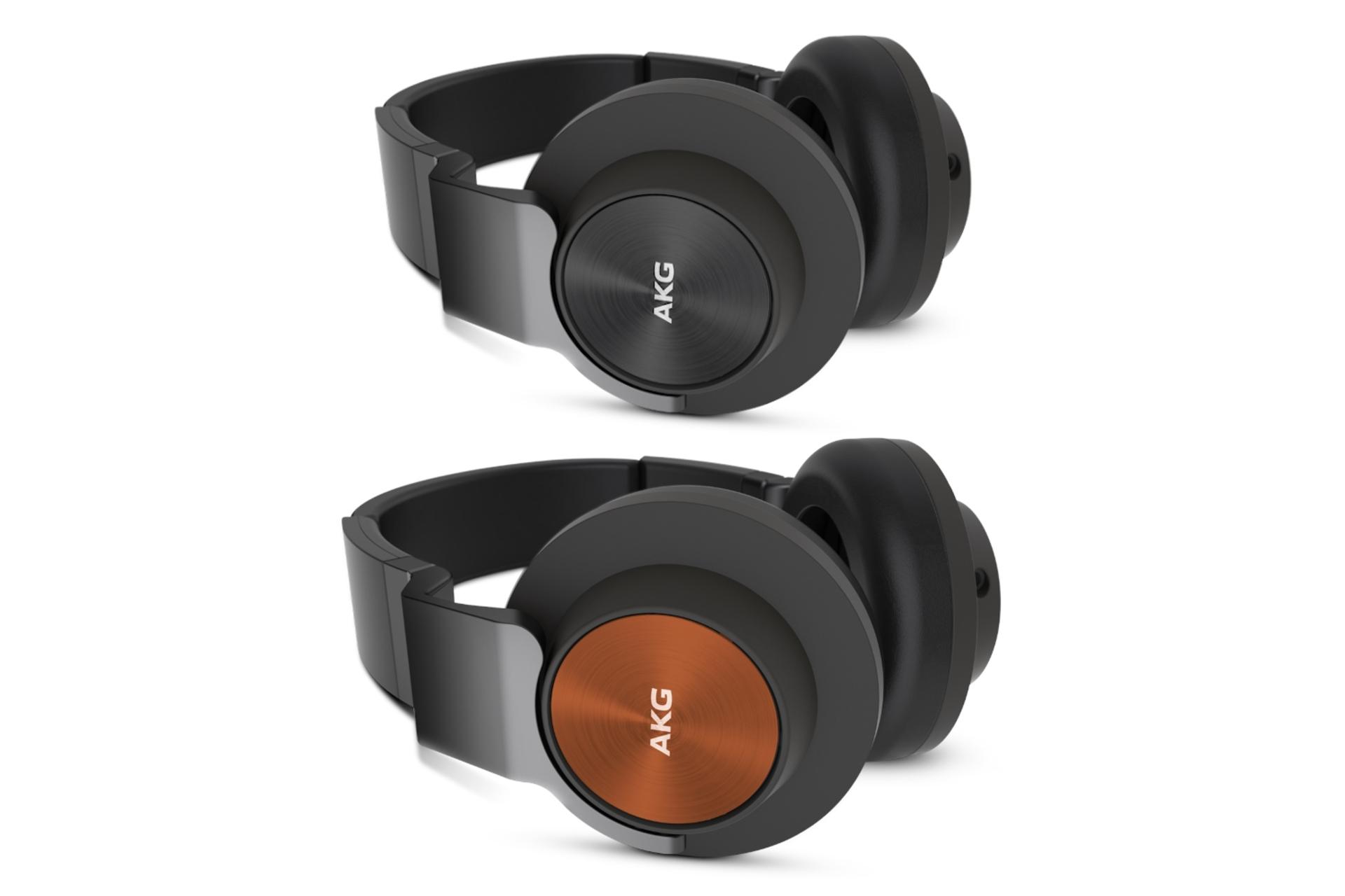 نمای کناری هدفون ای کی جی AKG K545 مشکی نارنجی