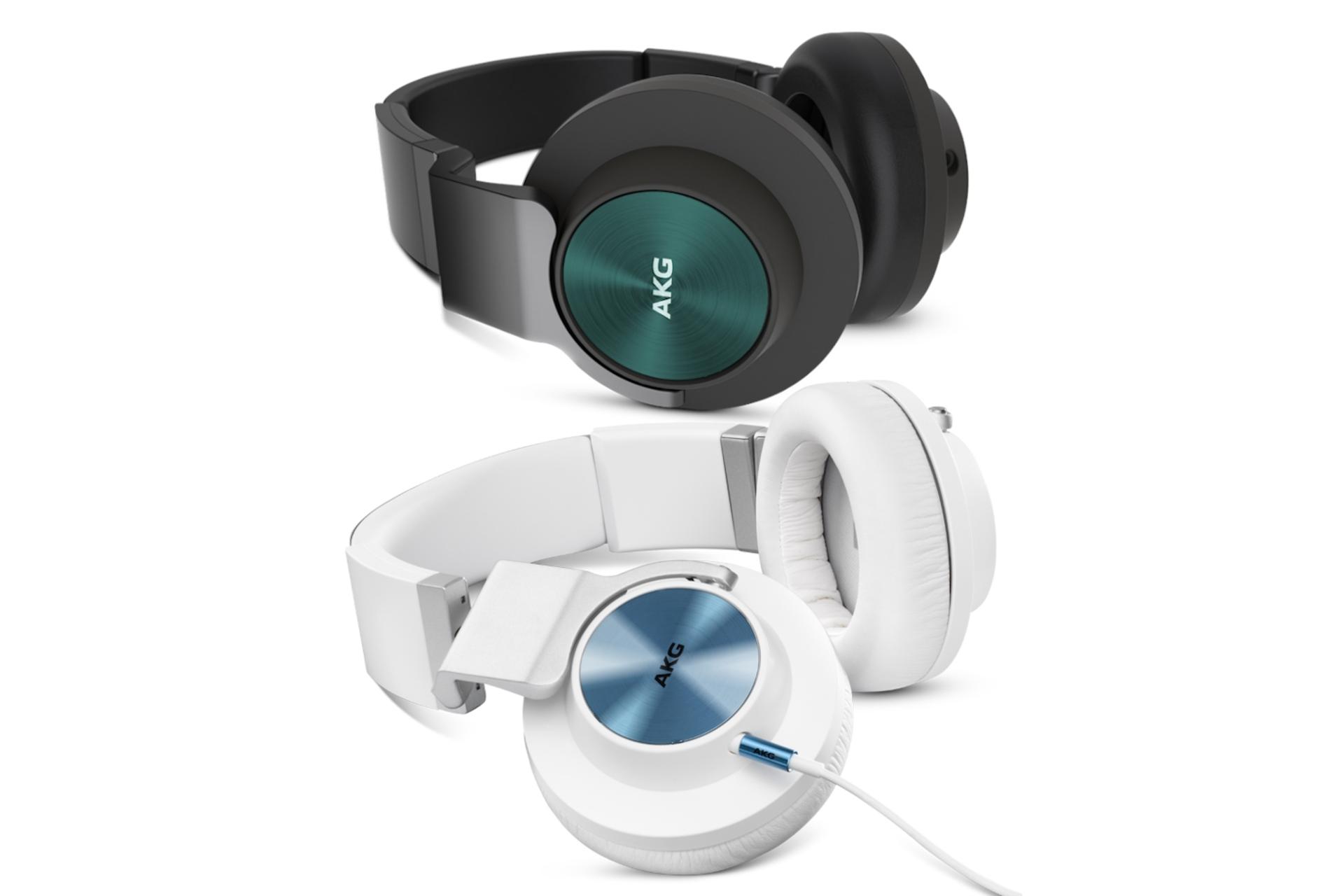 نمای کناری هدفون ای کی جی AKG K545 سفید سبز