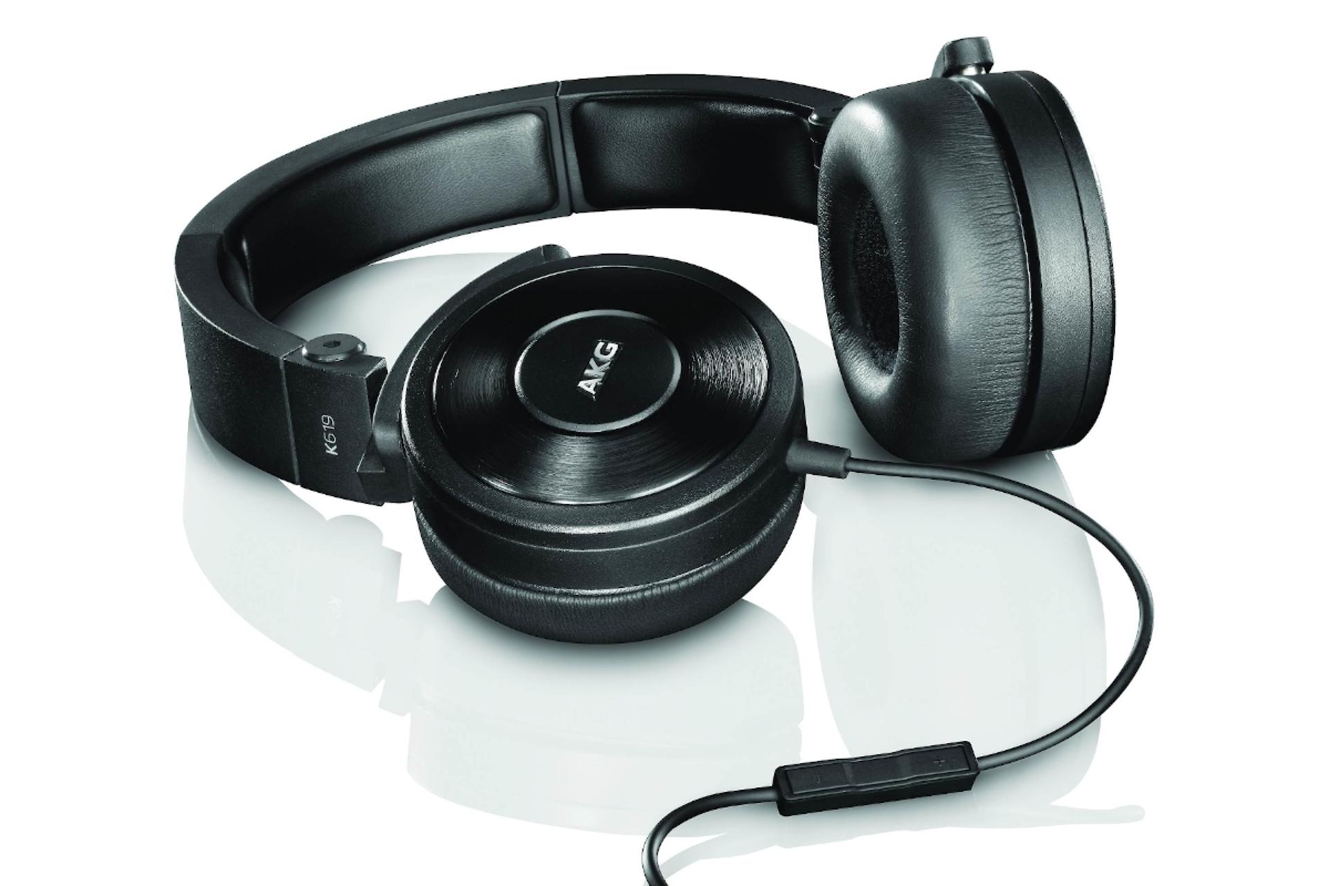 طراحی کامپکت هدفون ای کی جی AKG K619 مشکی