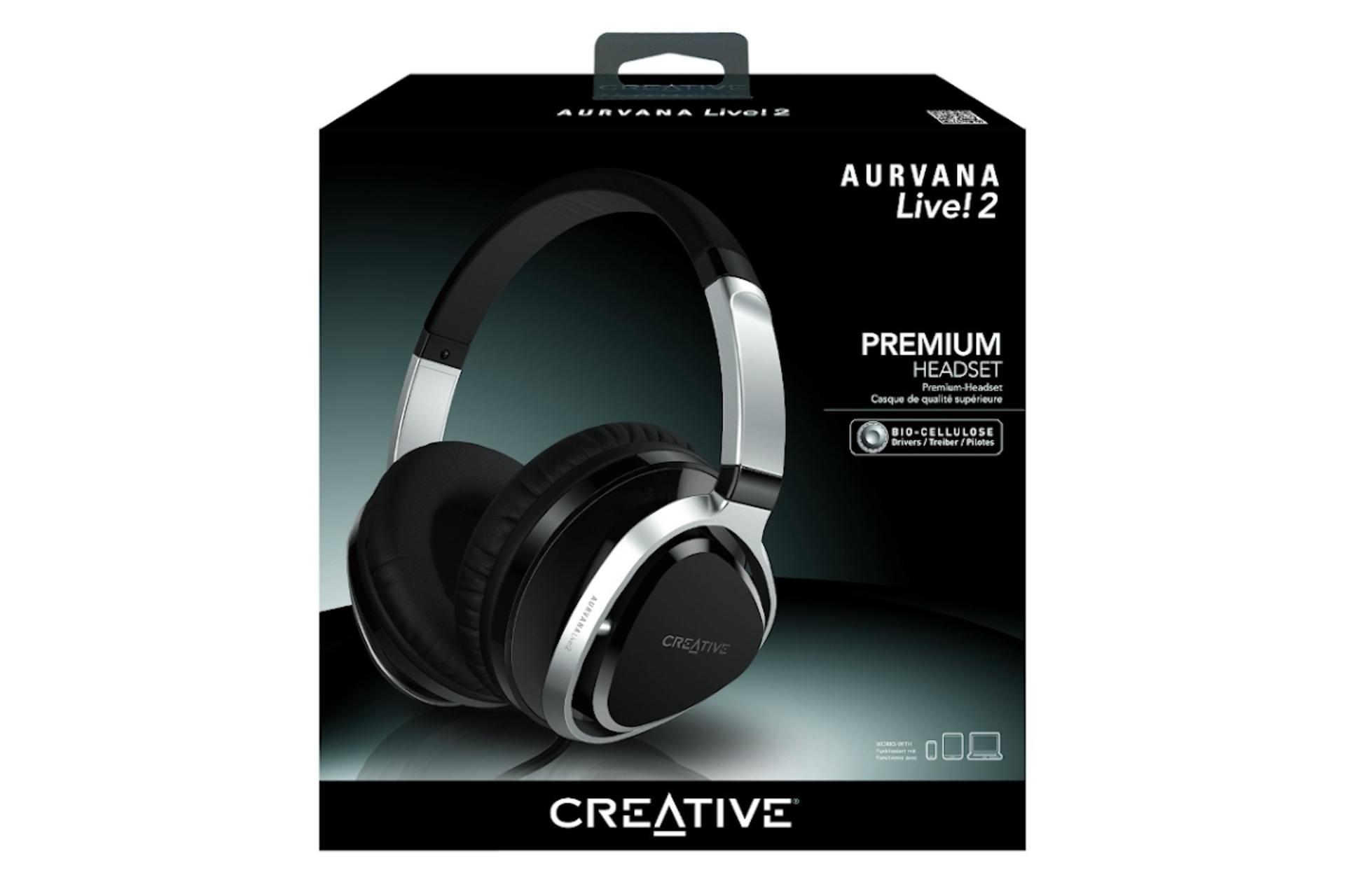 جعبه روبرو هدفون کریتیو Creative Aurvana Live!2