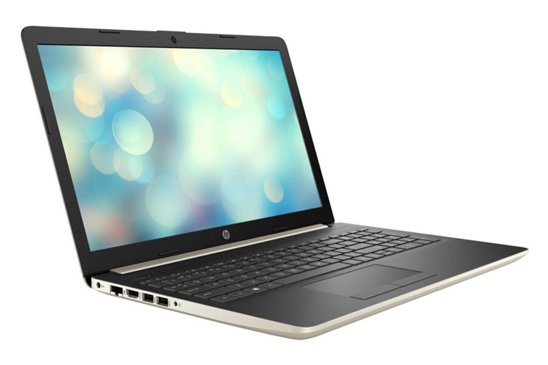 نمای نیمرخ لپ تاپ اچ پی 15-da2206nia و نمایش پورت های سمت چپ