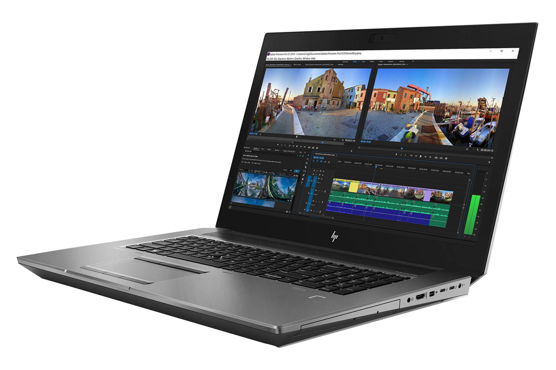 نمای نیمرخ لپ تاپ اچ پی زدبوک 17 جی 5 موبایل ورک استیشن