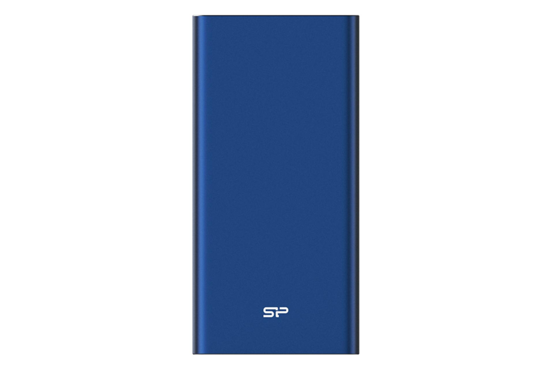 نمای جلو پاور بانک سیلیکون پاور Q660 آبی