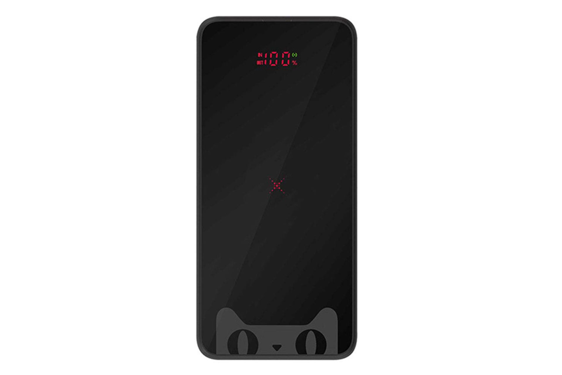 نمای جلو پاور بانک باسئوس PPALL-CEX01 مشکی