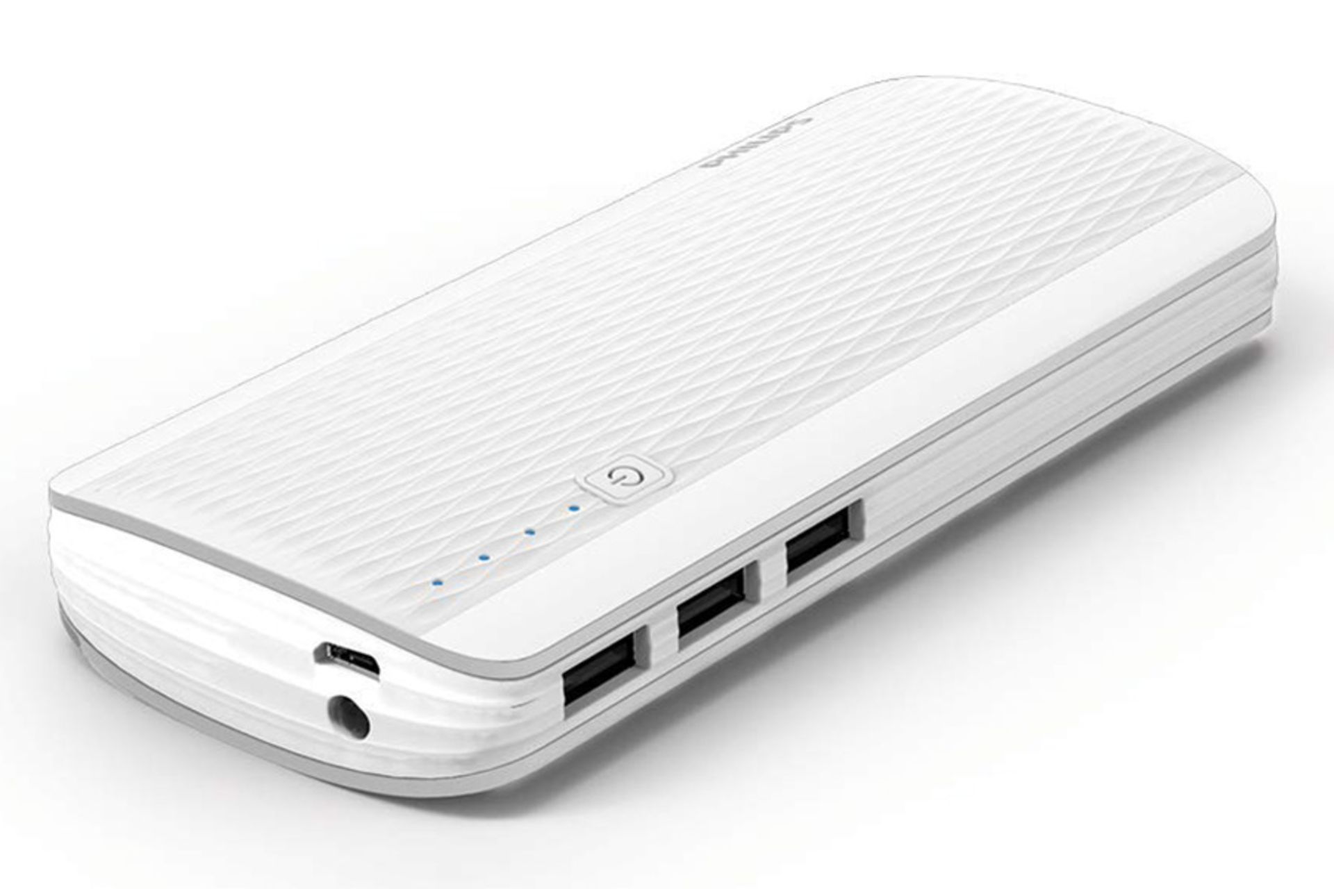 نمای نیمرخ پاوربانک فیلیپس DLP2711NW با ظرفیت 11000 میلی‌آمپر ساعت