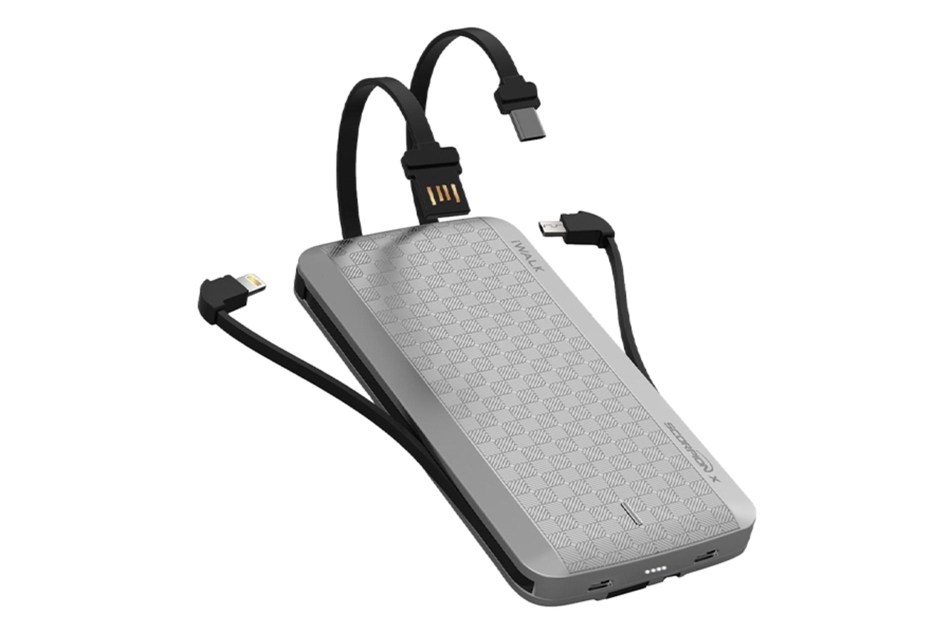 پاور بانک آی واک UBT8000X-011A به همراه سیم های سرخود خروجی و ورودی