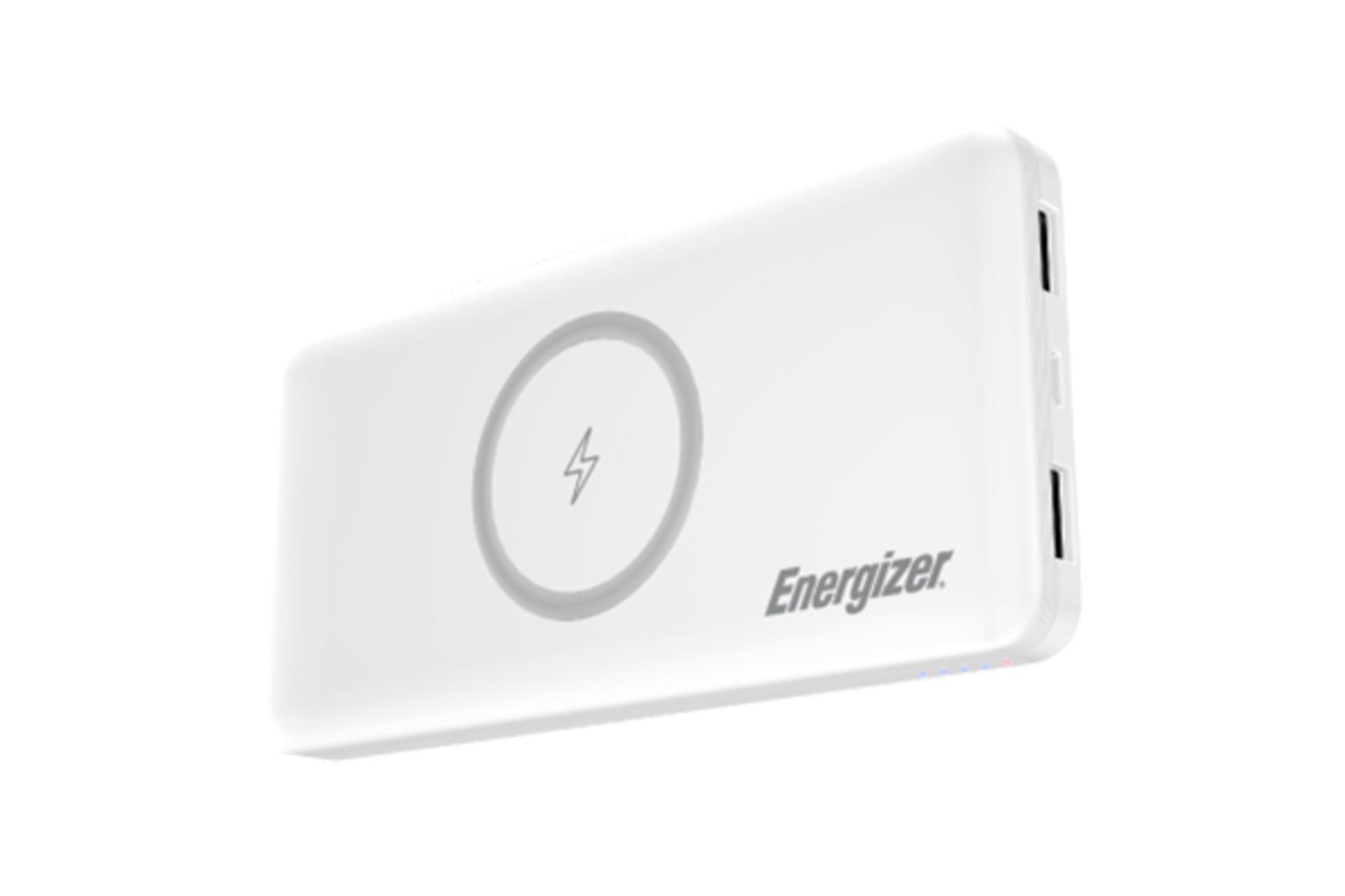 نمای کلی پاور بانک انرجایزر QE10003 بی سیم و محل درگاه ها ۰۲