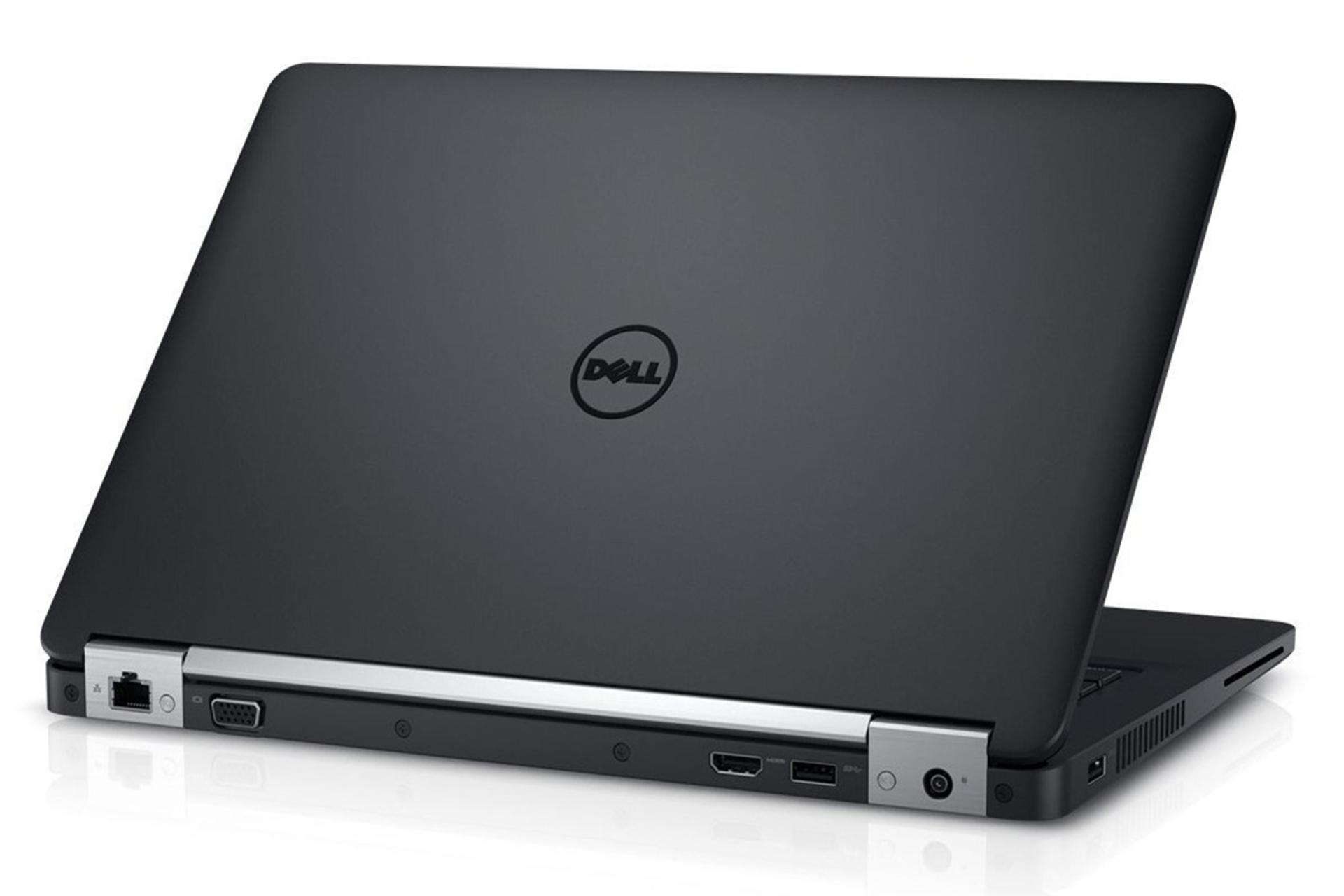 نمای پشت لپ تاپ دل لتیتود E5270 و نمایش پورت ها