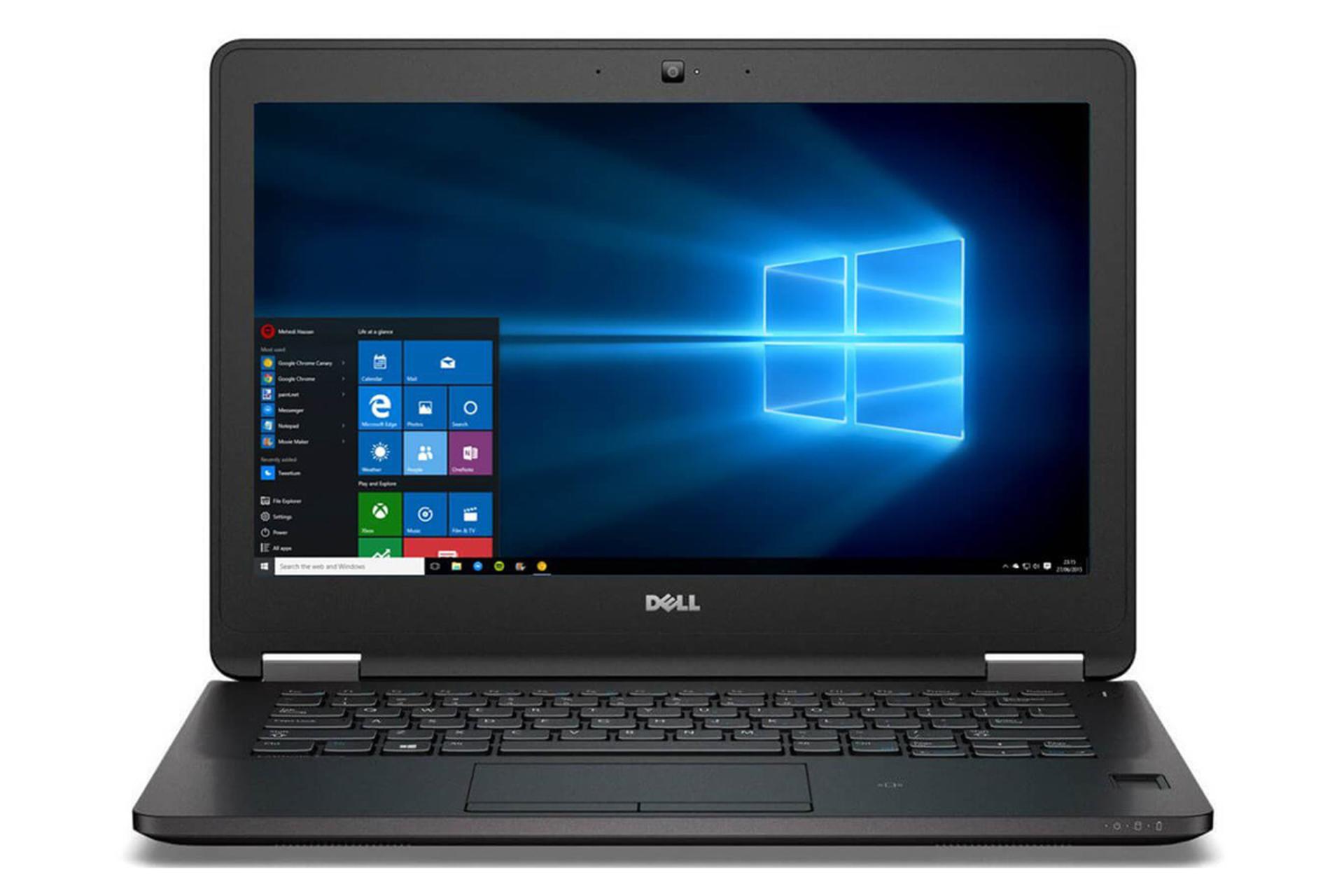 نمای جلو لپ تاپ دل لتیتود E5270 با صفحه روشن