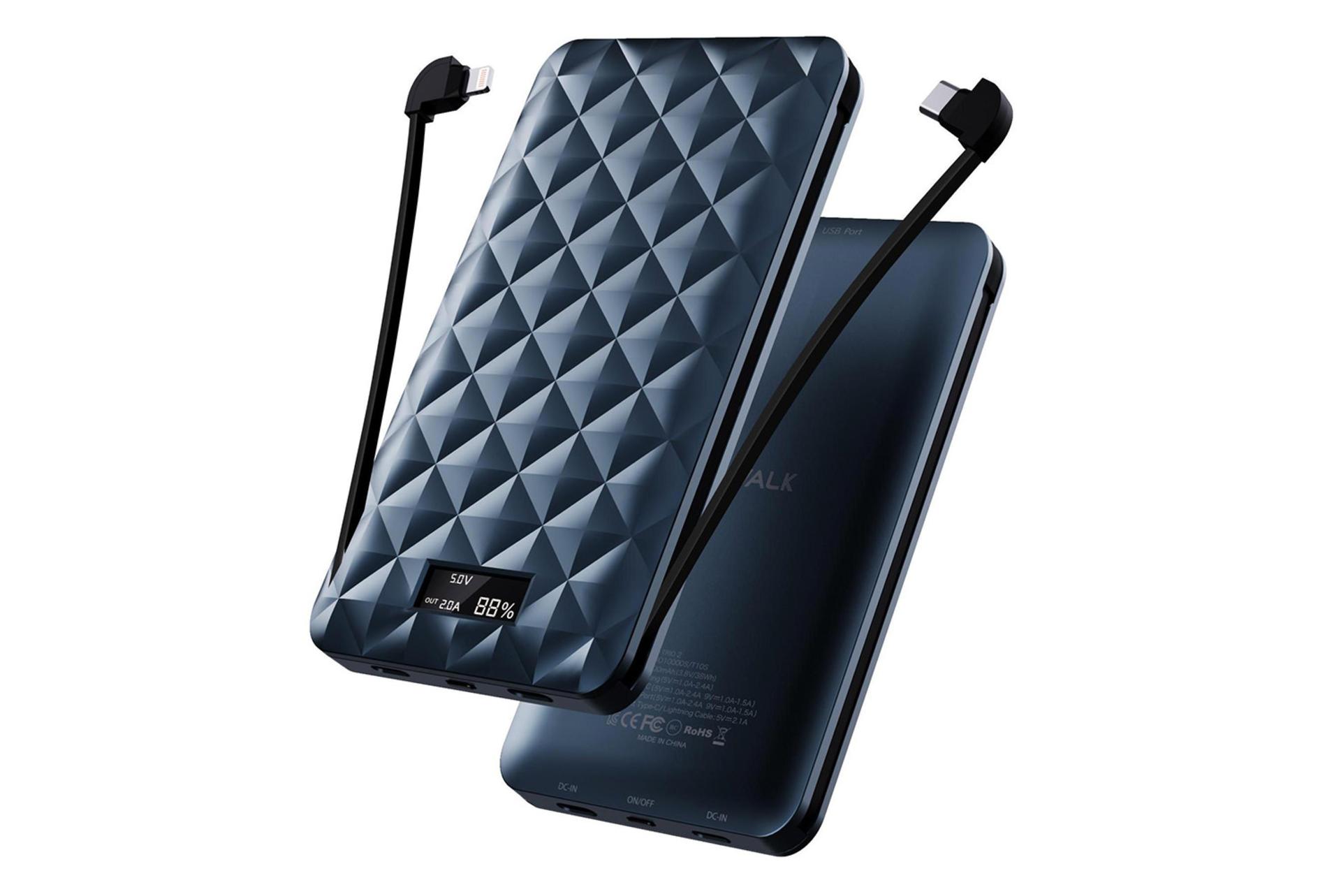 آی واک Trio II با ظرفیت 10000 میلی‌آمپر ساعت ۰۲ / iWALK Trio II UBO10000S 10000mAh