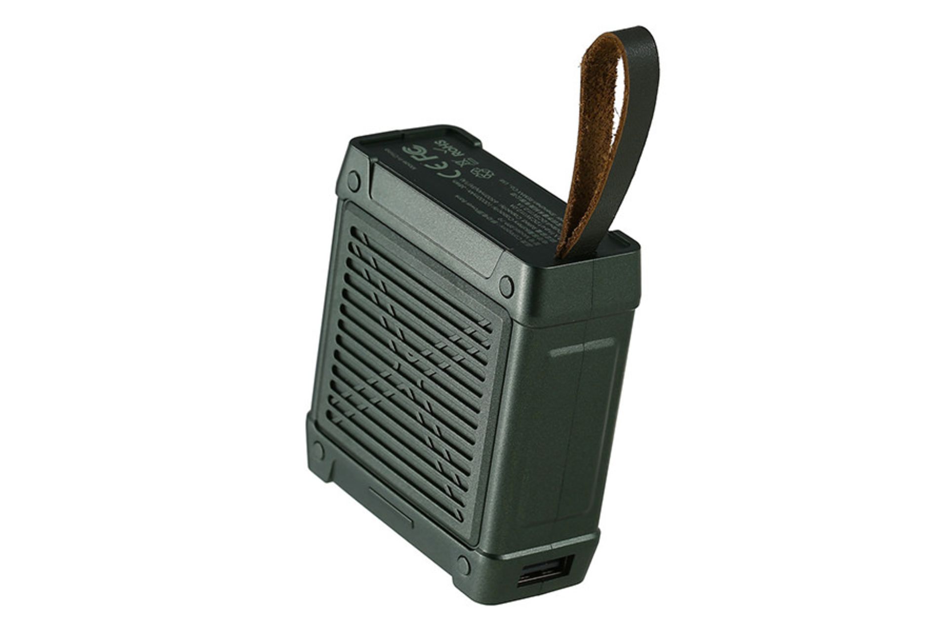 نمای کلی پاور بانک ریمکس Armory Series رنگ زیتونی