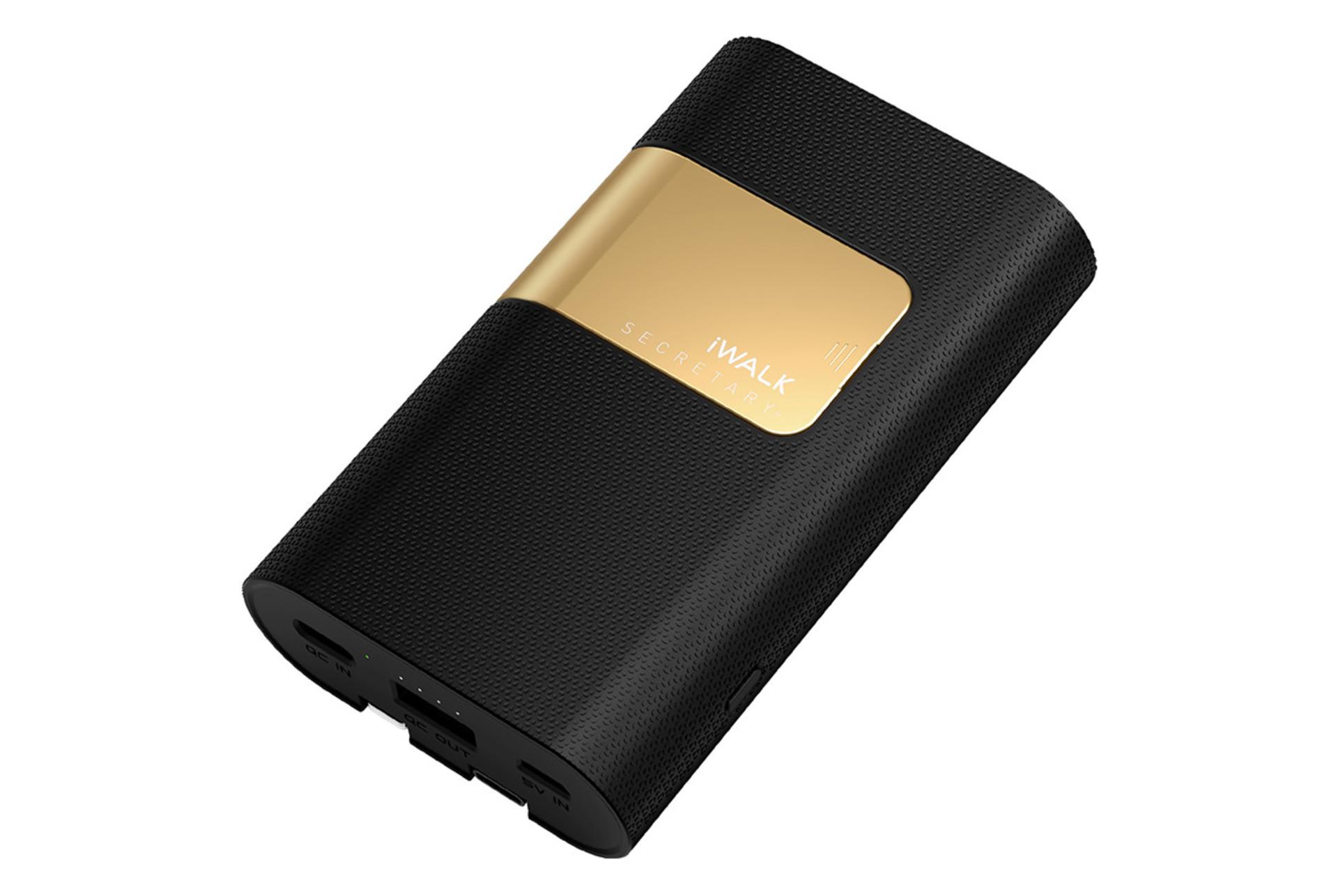 پاور بانک آی واک Secretary Plus با ظرفیت 10000 میلی‌آمپر ساعت - رنگ مشکی