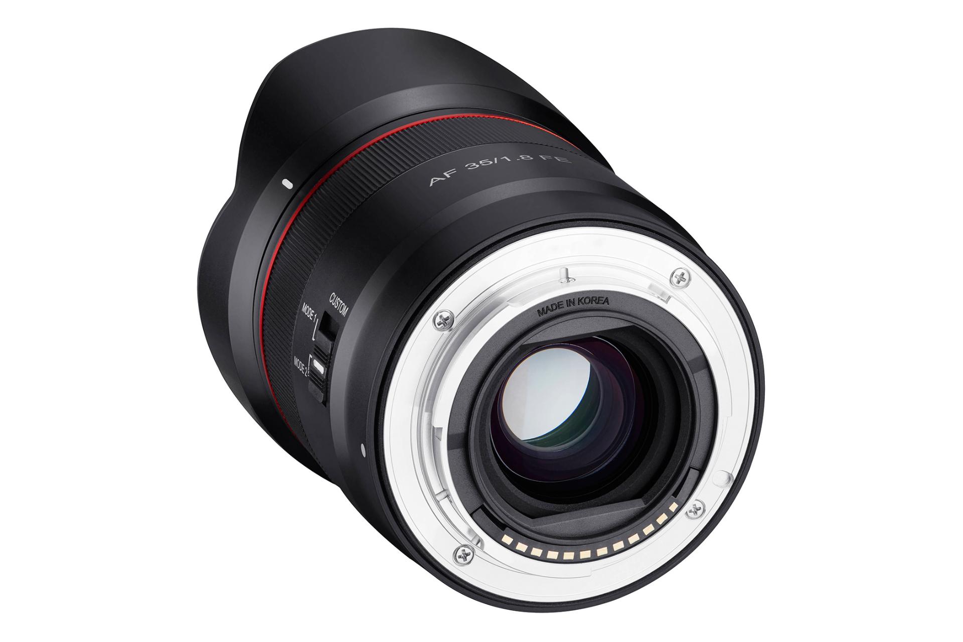 لنز سامیانگ / روکینون AF 35mm f1.8 FE از نمای پشت