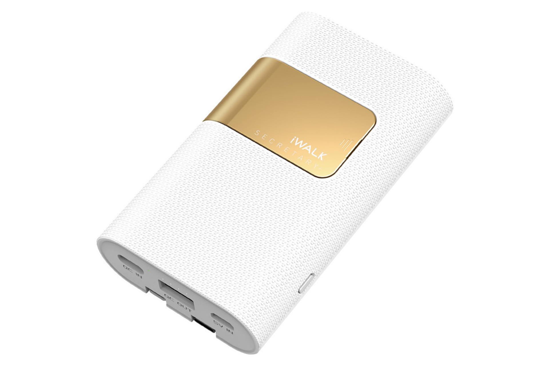پاور بانک آی واک Secretary Plus با ظرفیت 10000 میلی‌آمپر ساعت - رنگ سفید