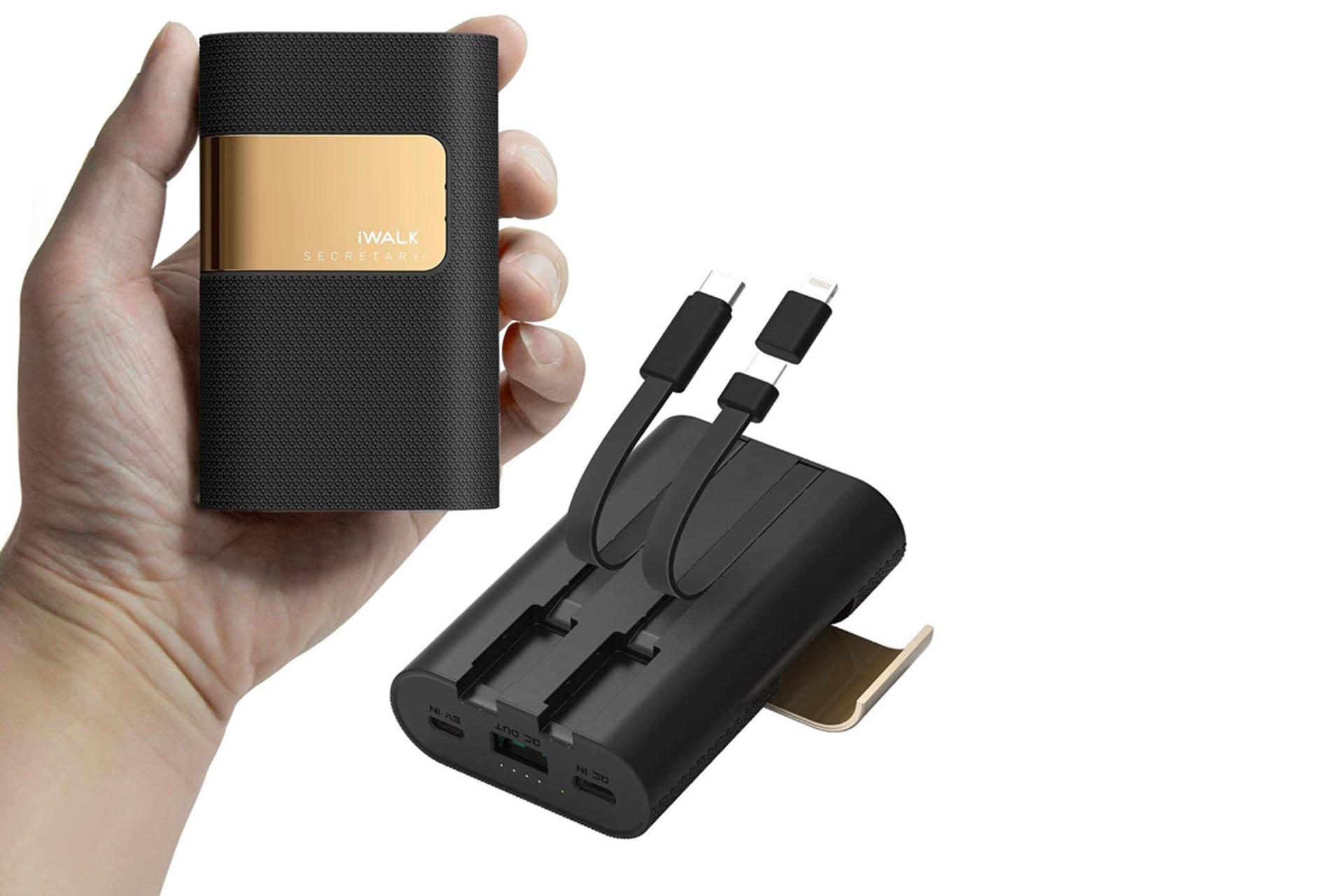 پاور بانک آی واک Secretary Plus با ظرفیت 10000 میلی‌آمپر ساعت - رنگ مشکی