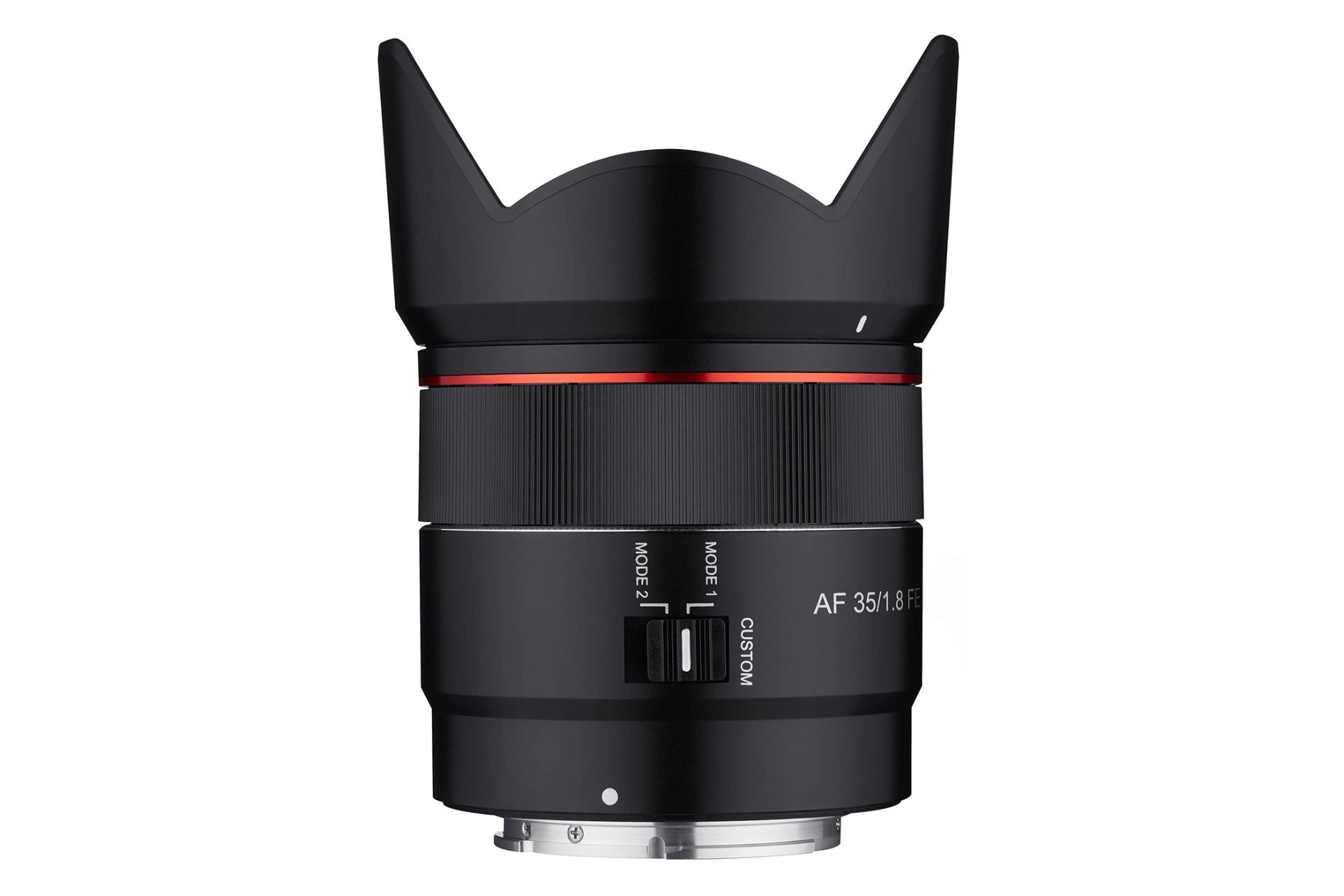 نمای ایستاده لنز سامیانگ / روکینون AF 35mm f1.8 FE