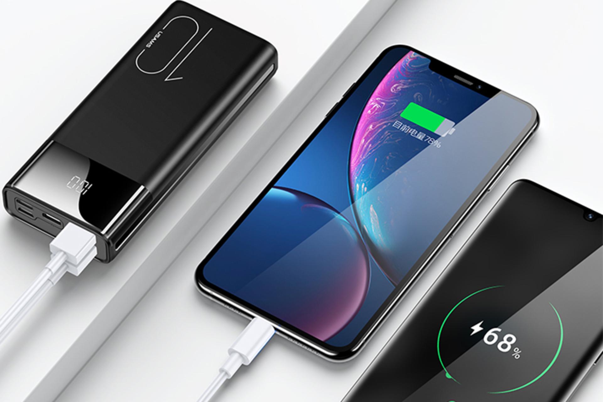 یوسمز PB34 با ظرفیت 10000 میلی‌آمپر ساعت / USAMS US-CD97 PB34 10000mAh