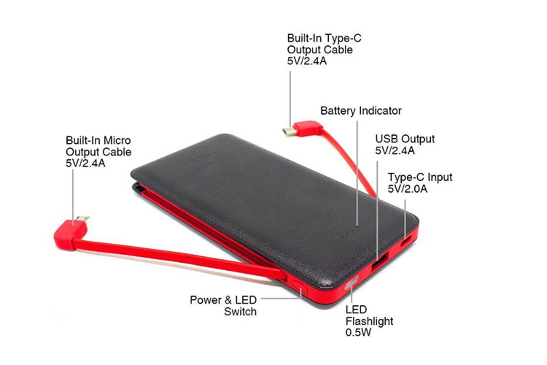 وگر آلتیمیت X106 با ظرفیت 10000 میلی‌آمپر ساعت / VEGER ULTIMATE X106 10000mAh