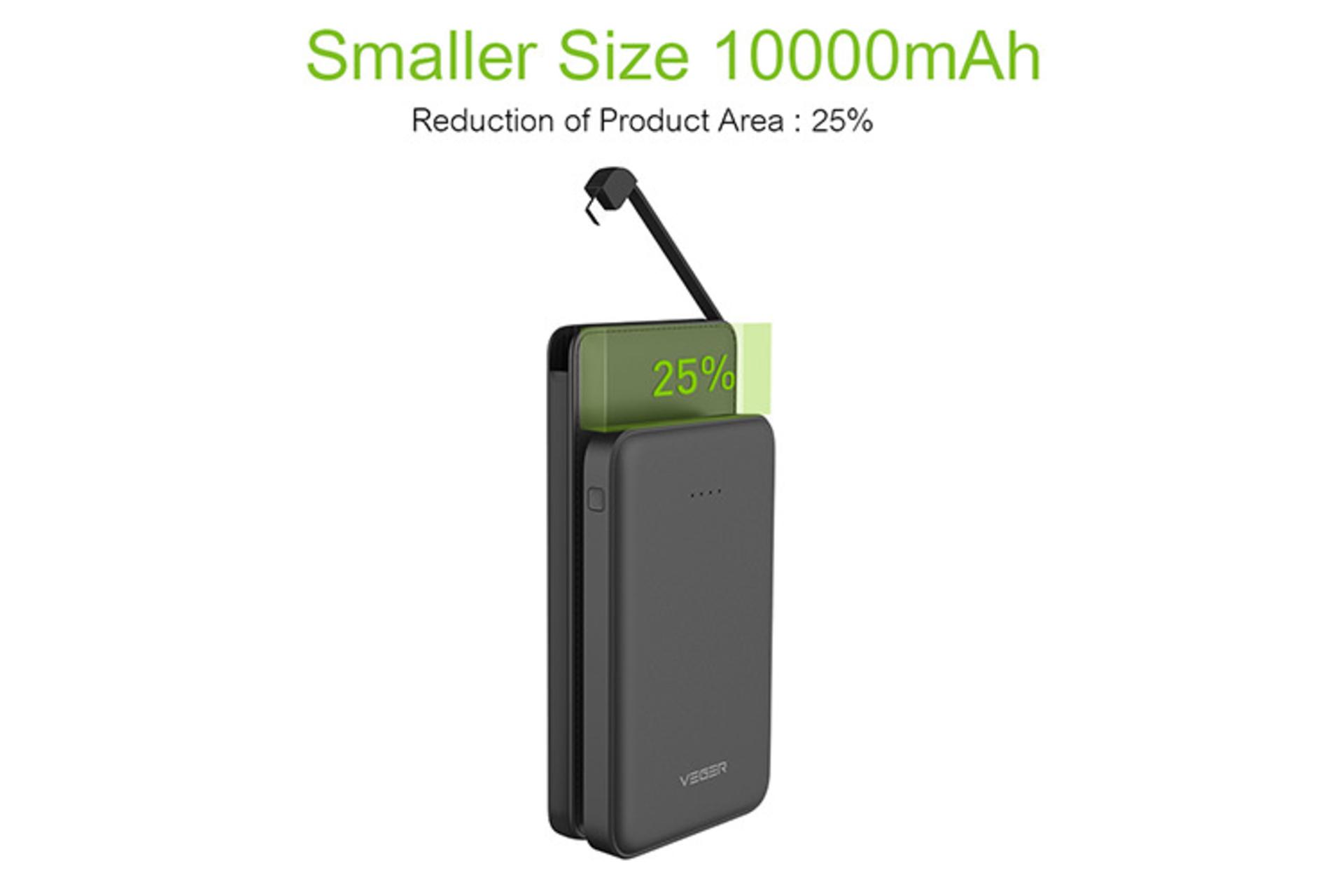 وگر VP-1018 با ظرفیت 10000 میلی‌آمپر ساعت / VEGER VP-1018 10000mAh